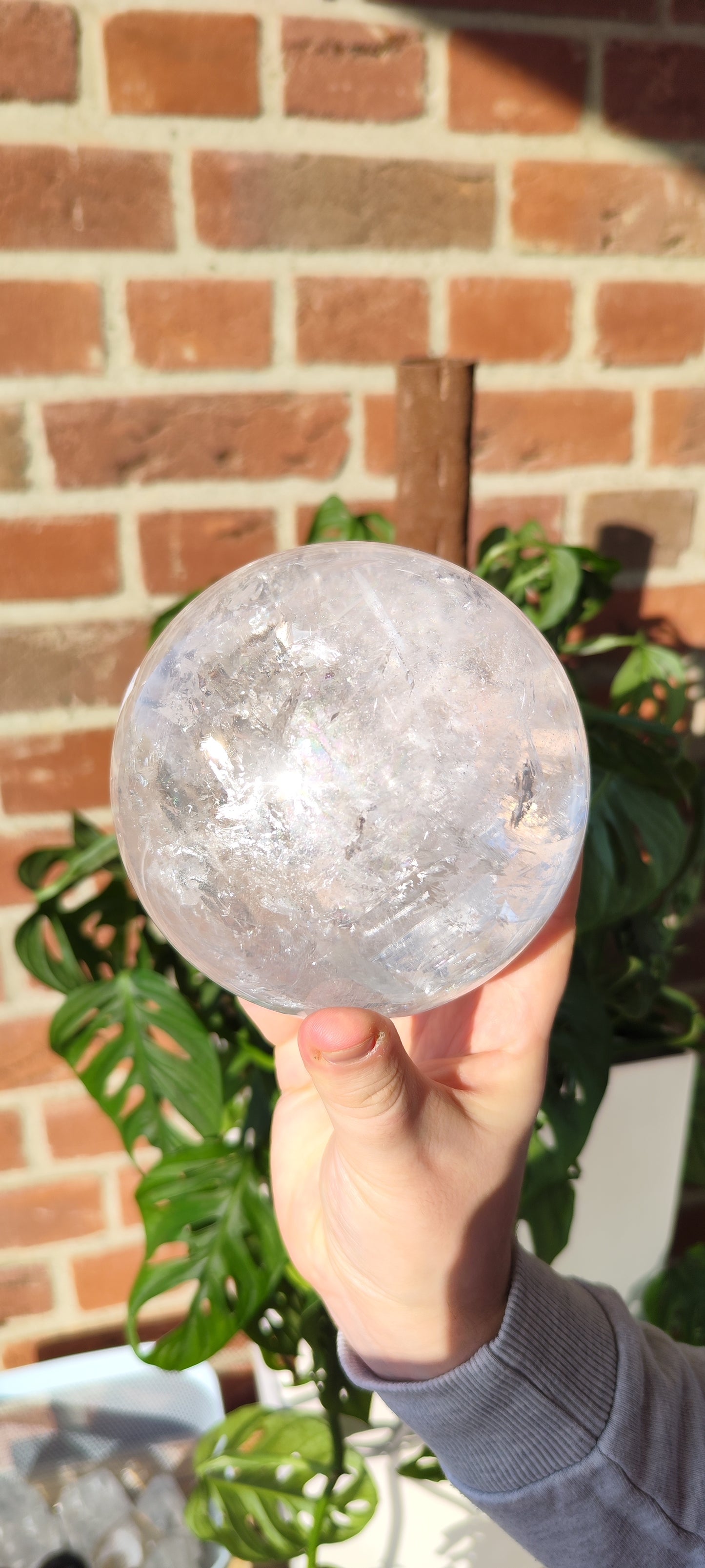 Bergkristall Lemurian Kugel 1111BK