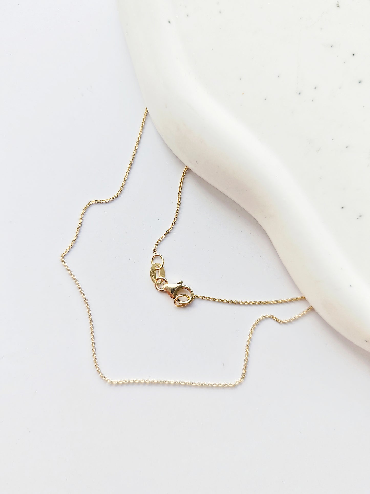 925 Silber vergoldete Kette