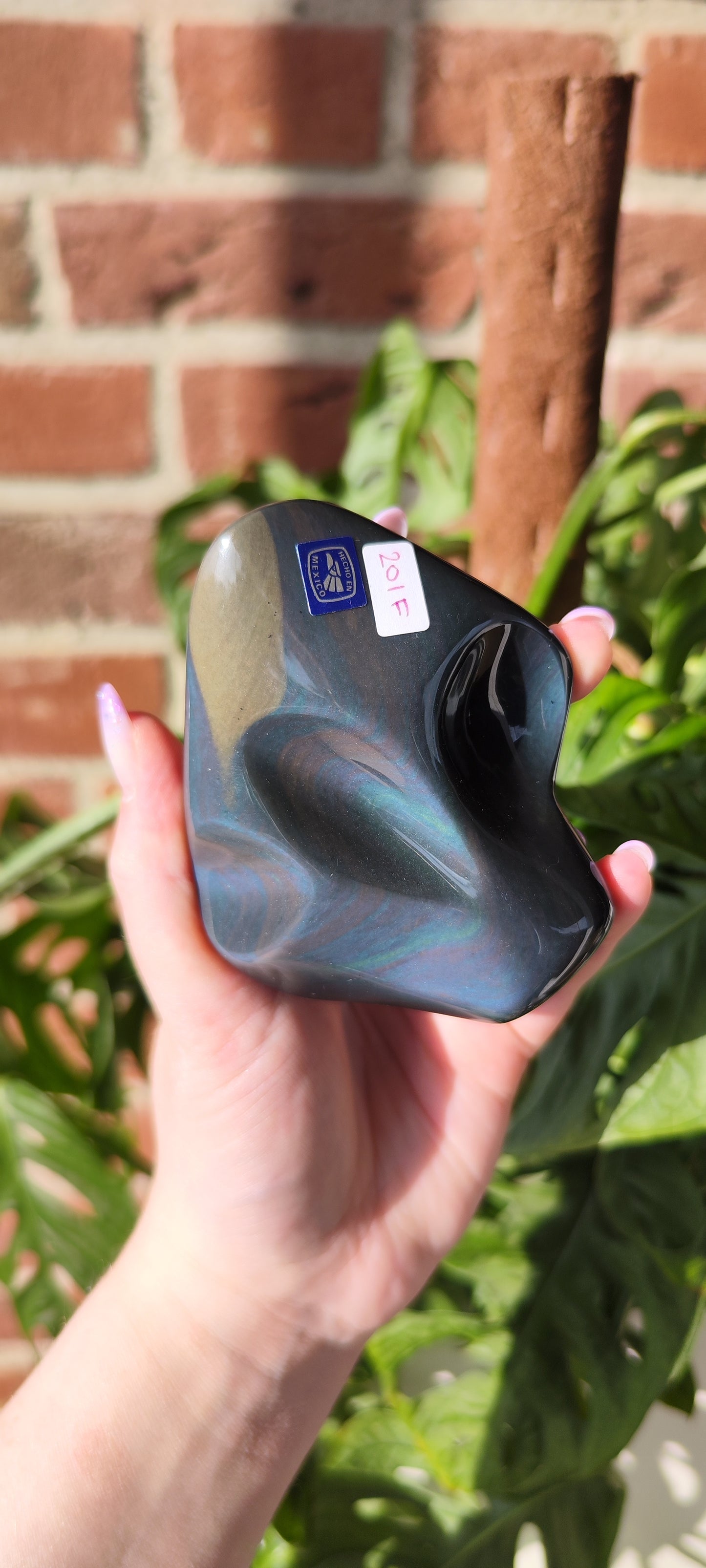 Regenbogen Obsidian Freiform 201F