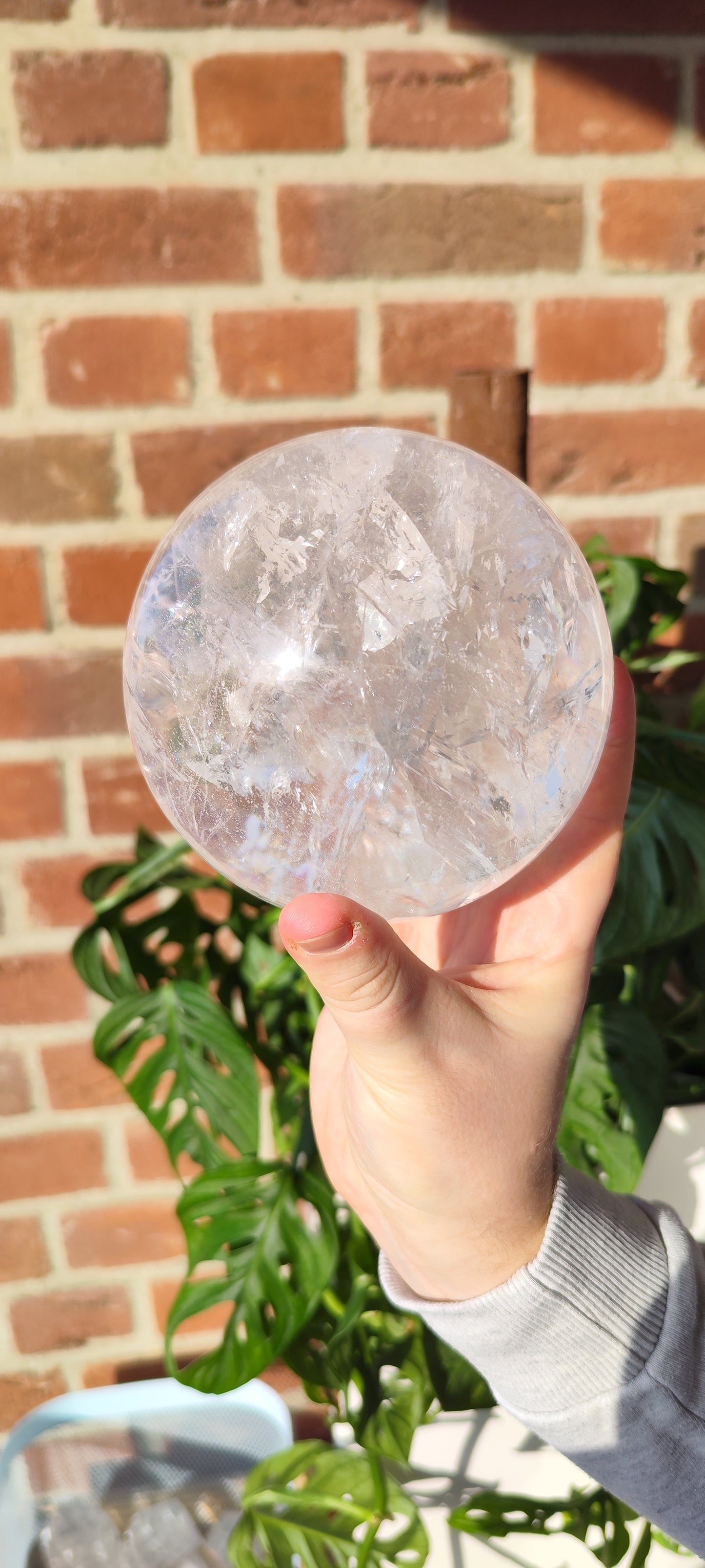 Bergkristall Lemurian Kugel 1111BK