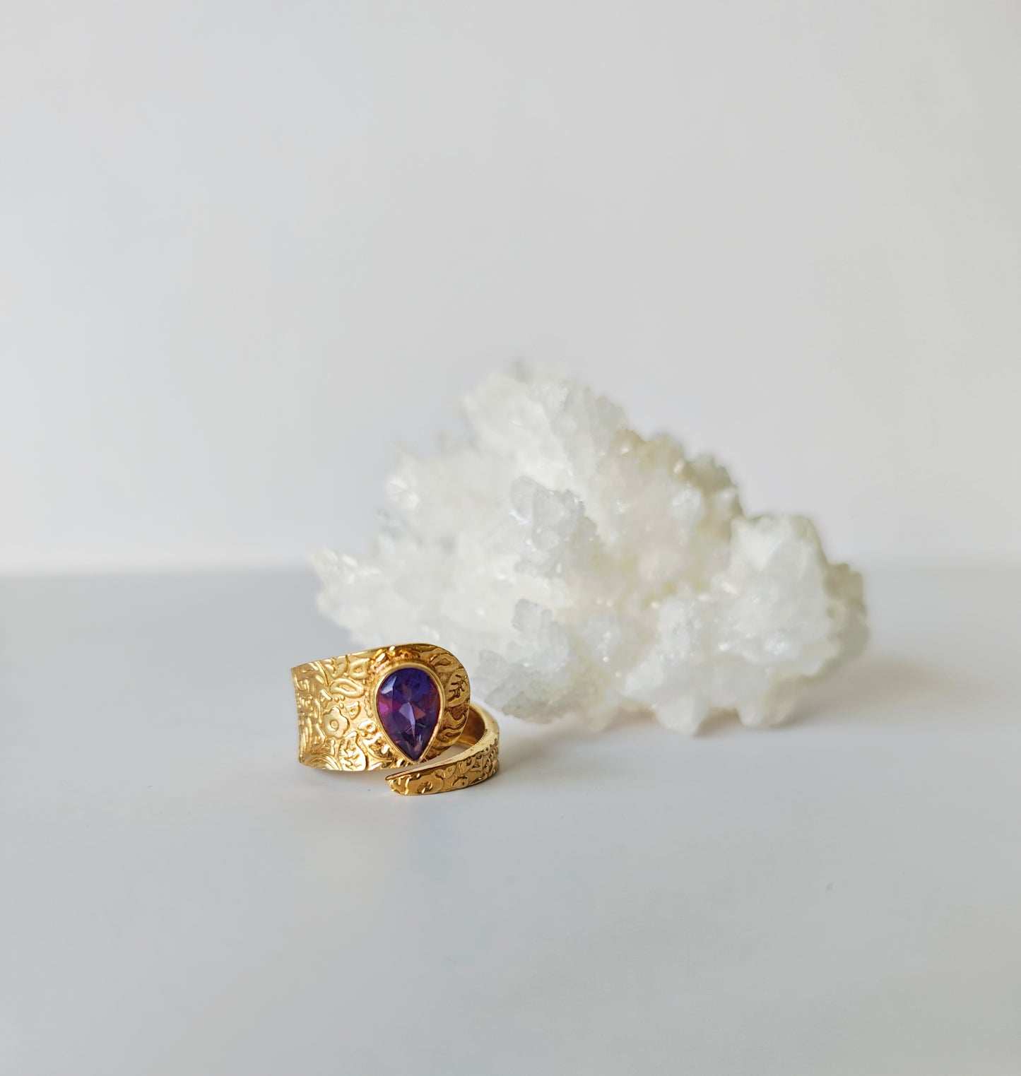 Amethyst Statement Ring
