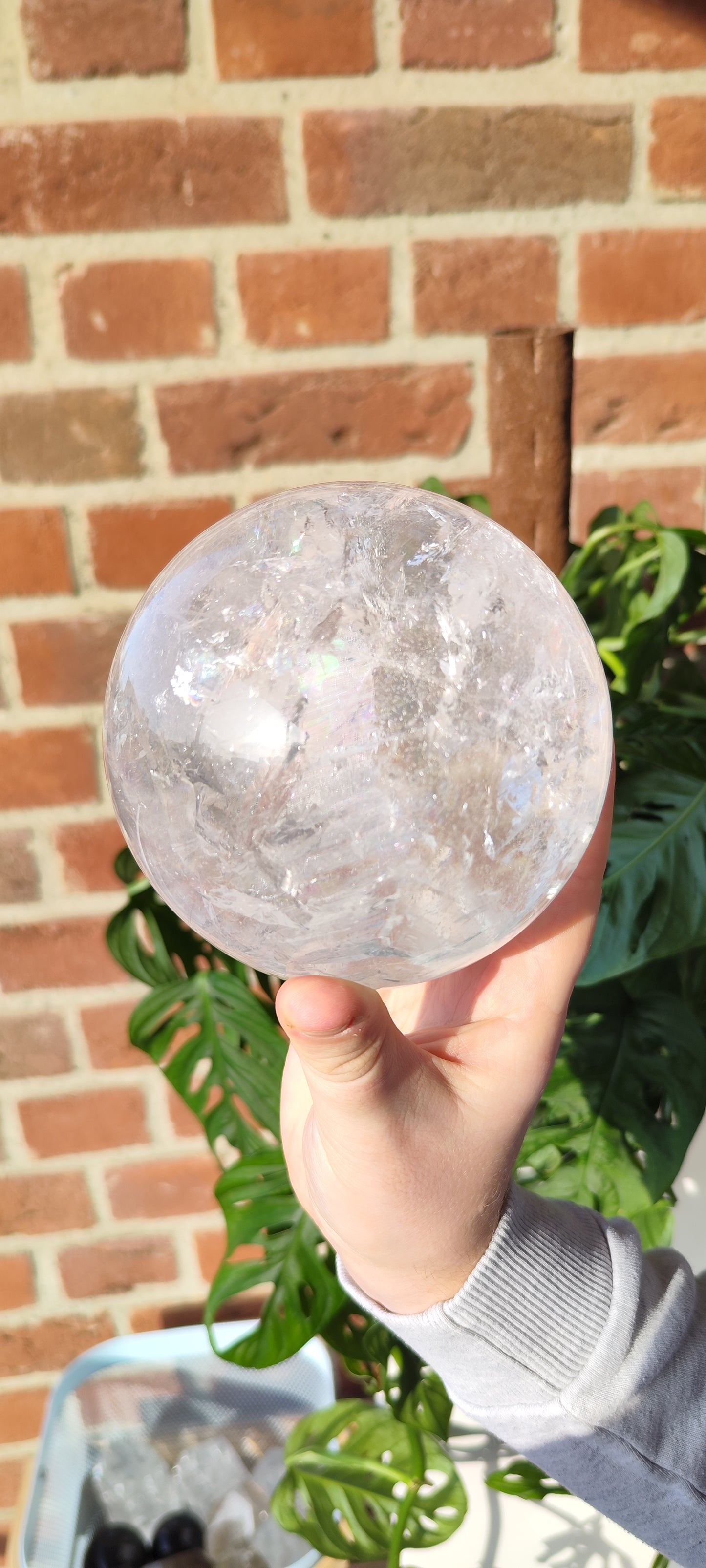 Bergkristall Lemurian Kugel 1111BK