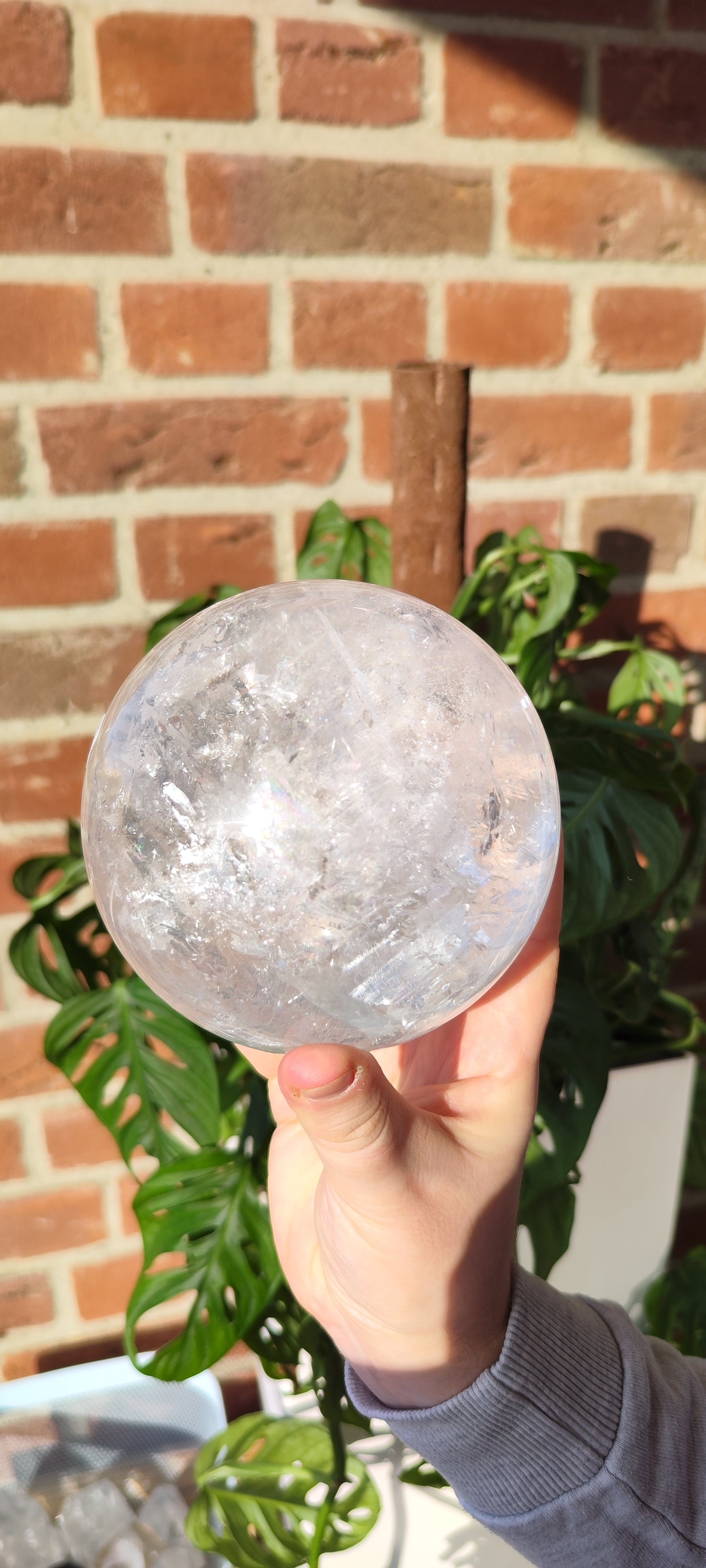 Bergkristall Lemurian Kugel 1111BK