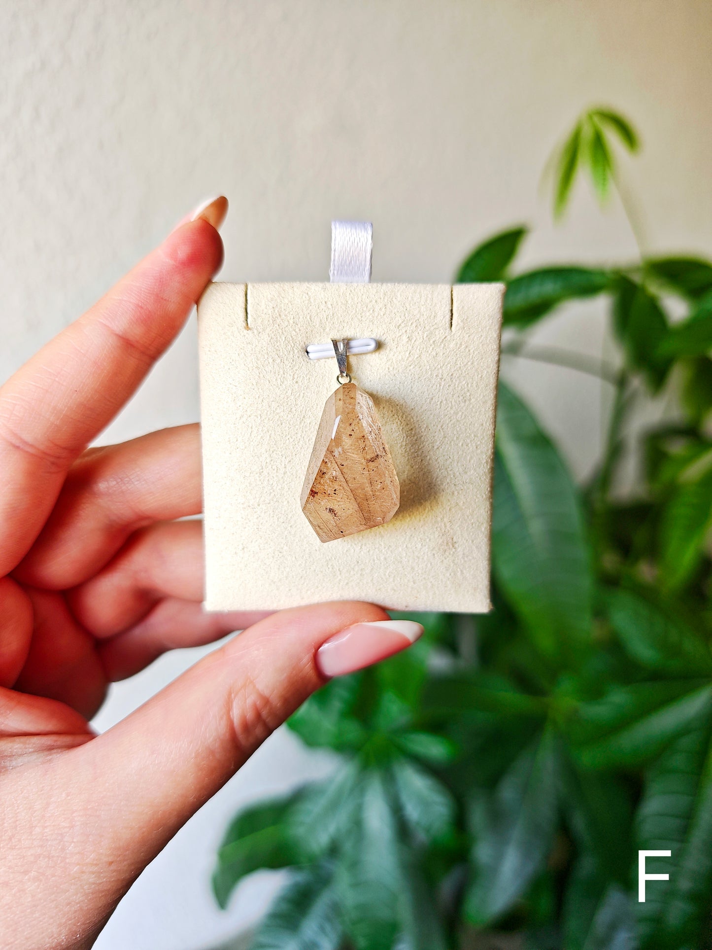 Rutilquarz Freiform Anhänger