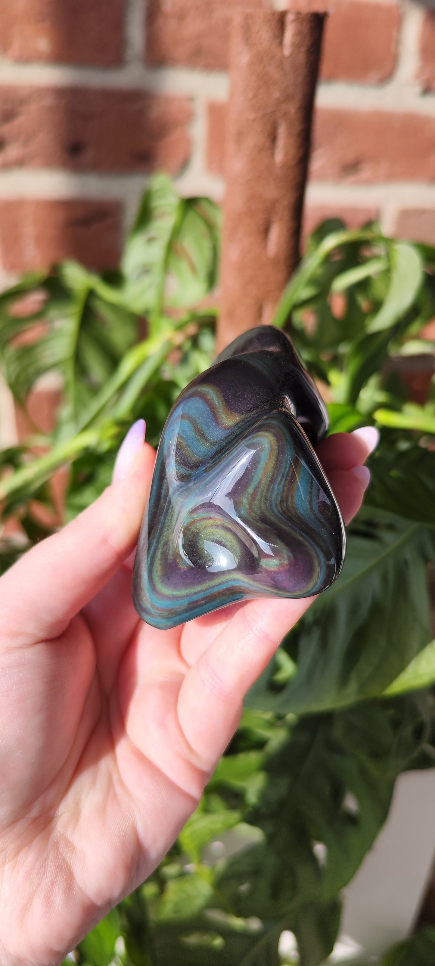 Regenbogen Obsidian Freiform 151F
