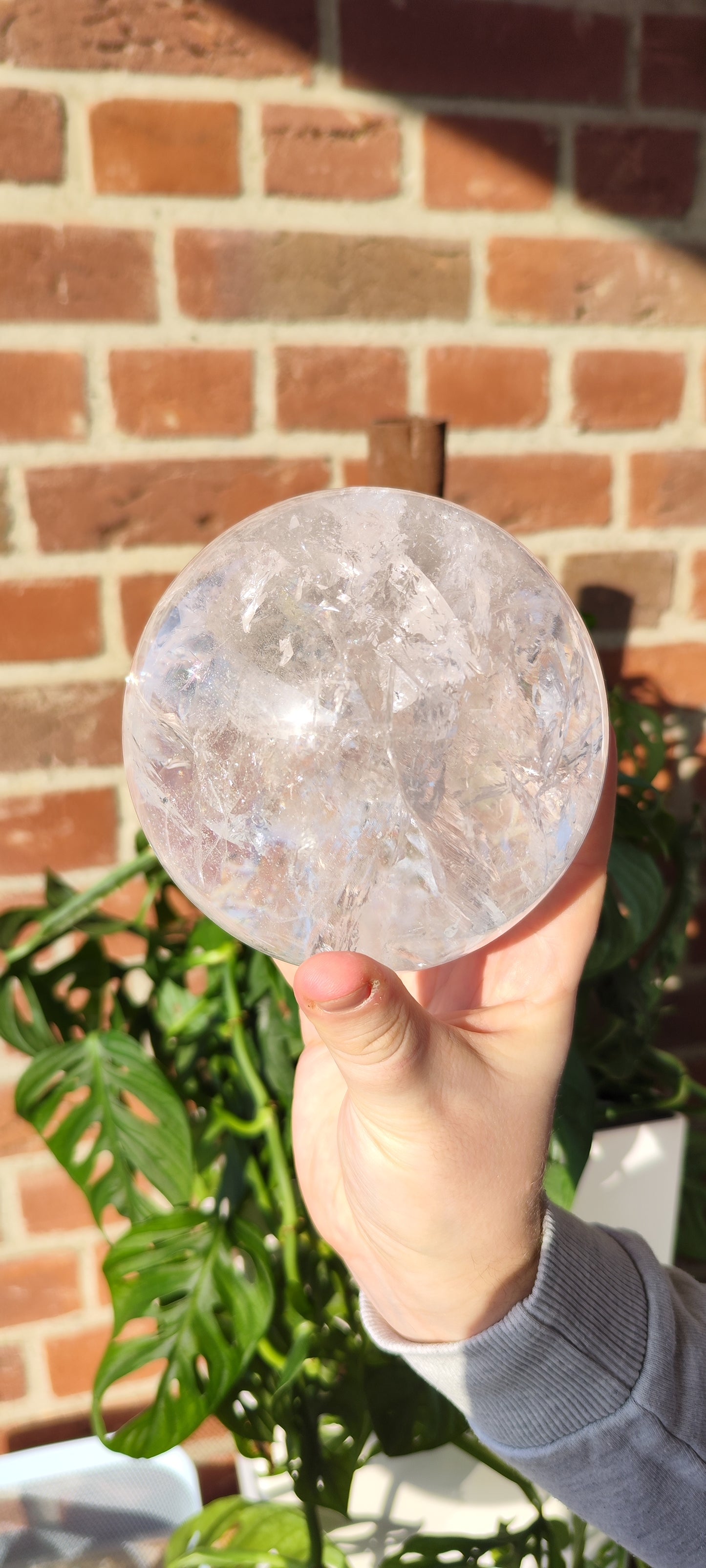Bergkristall Lemurian Kugel 1111BK