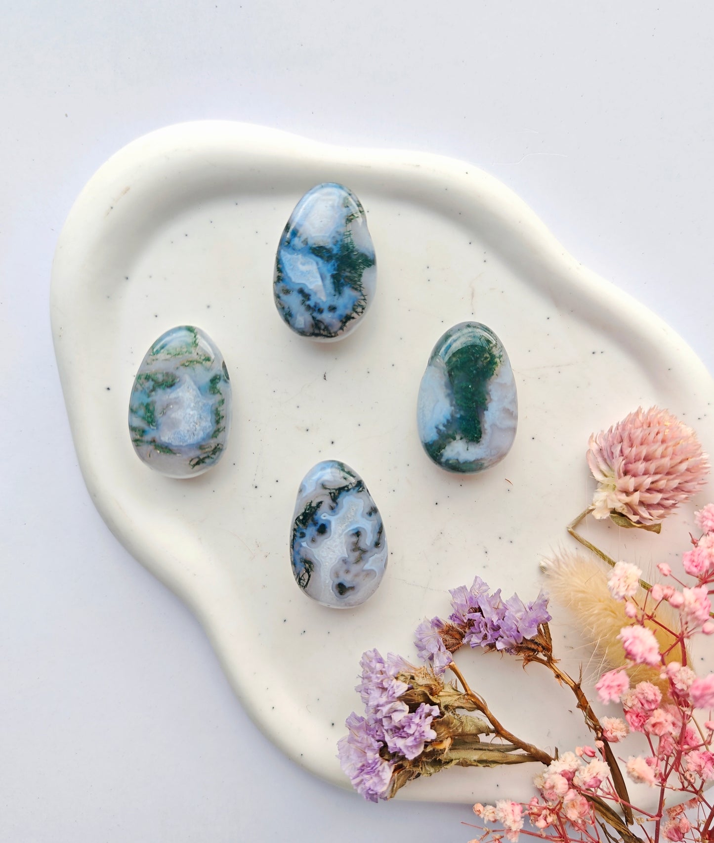 Moosachat Trommelsteinanhänger