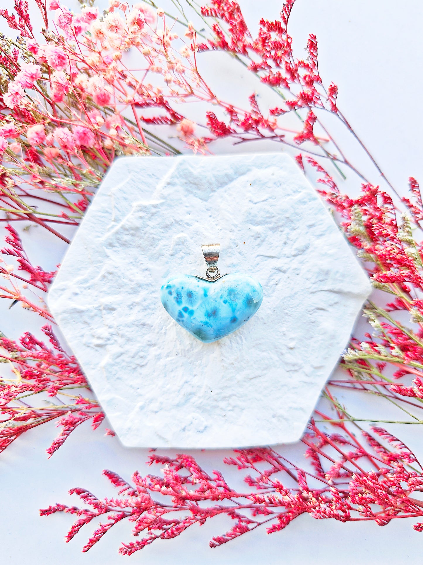 Larimar Herz Anhänger