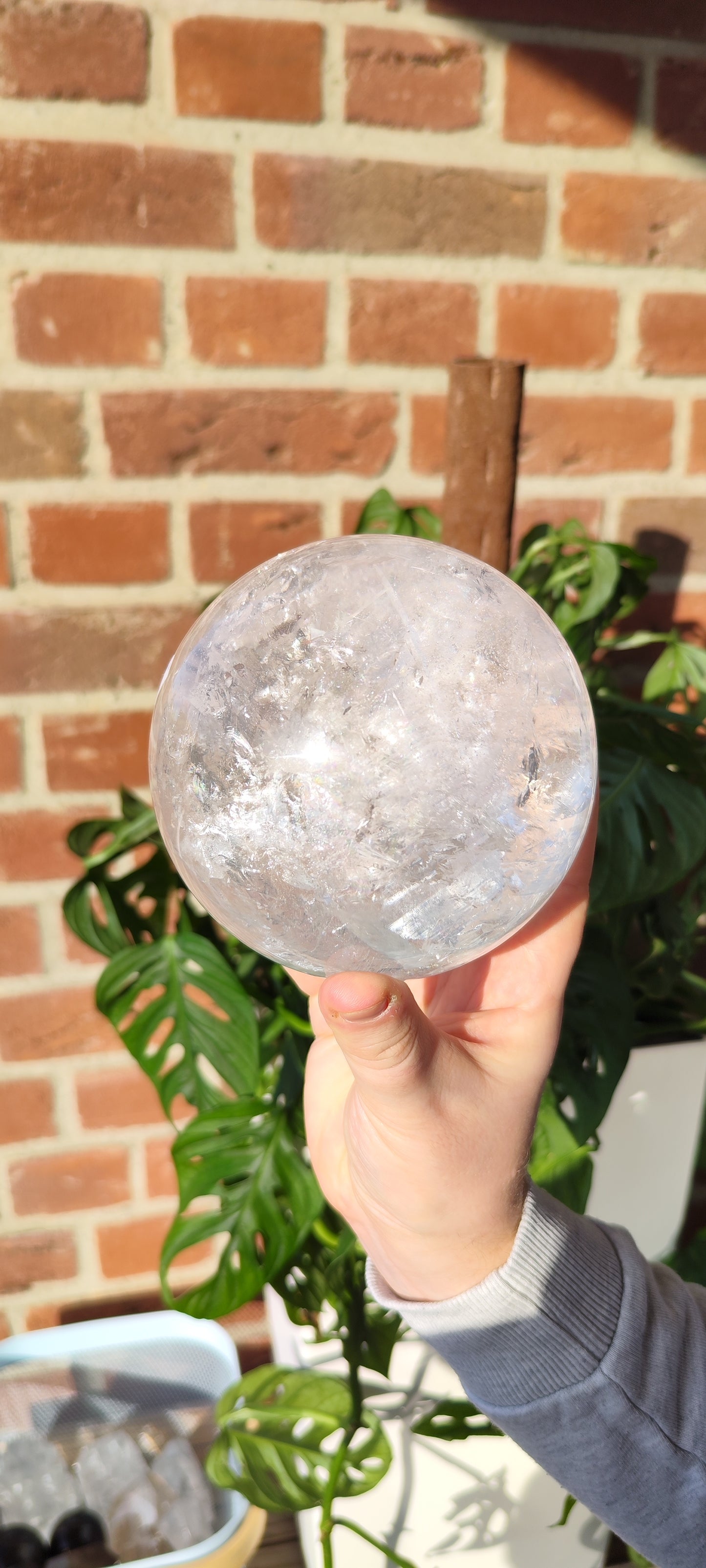 Bergkristall Lemurian Kugel 1111BK