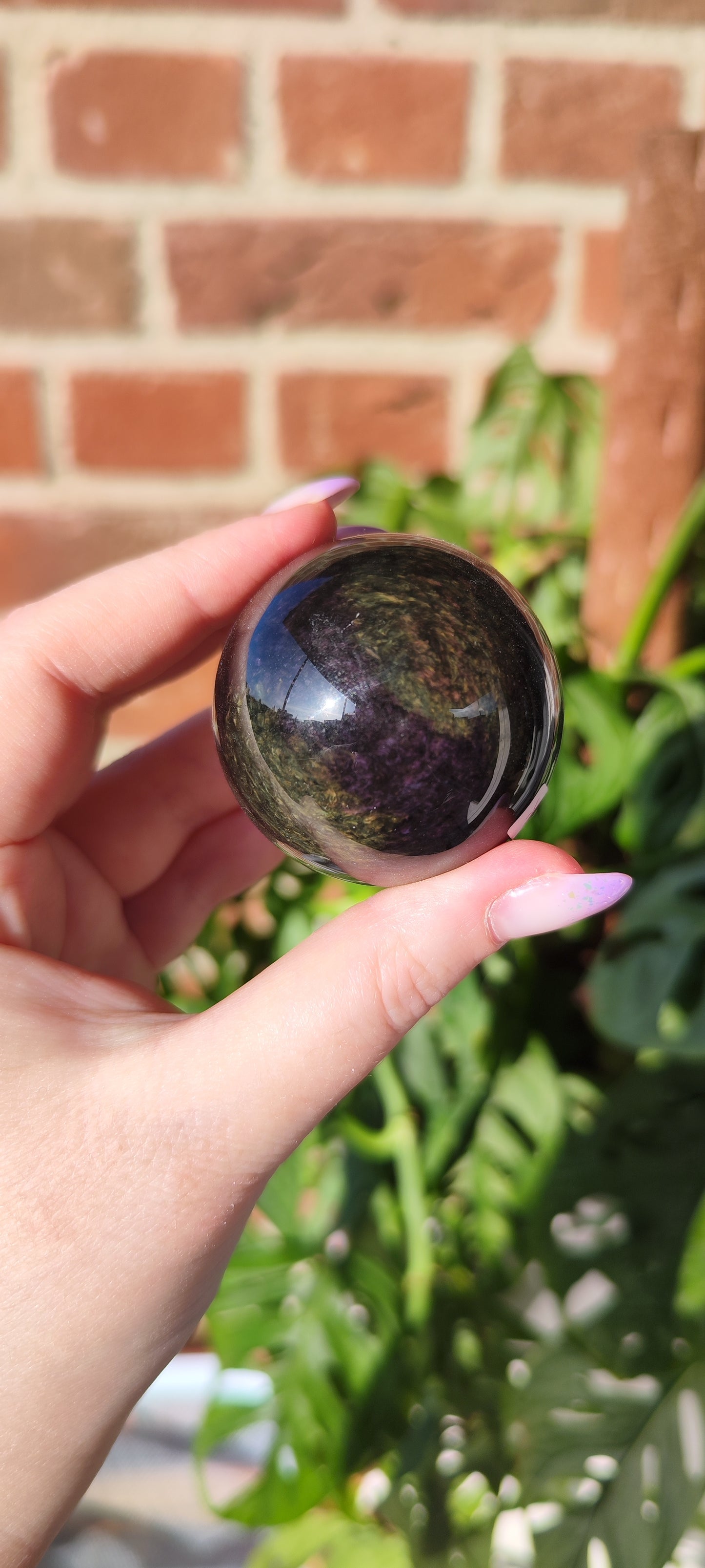 Velvet Regenbogen Obsidian Kugel