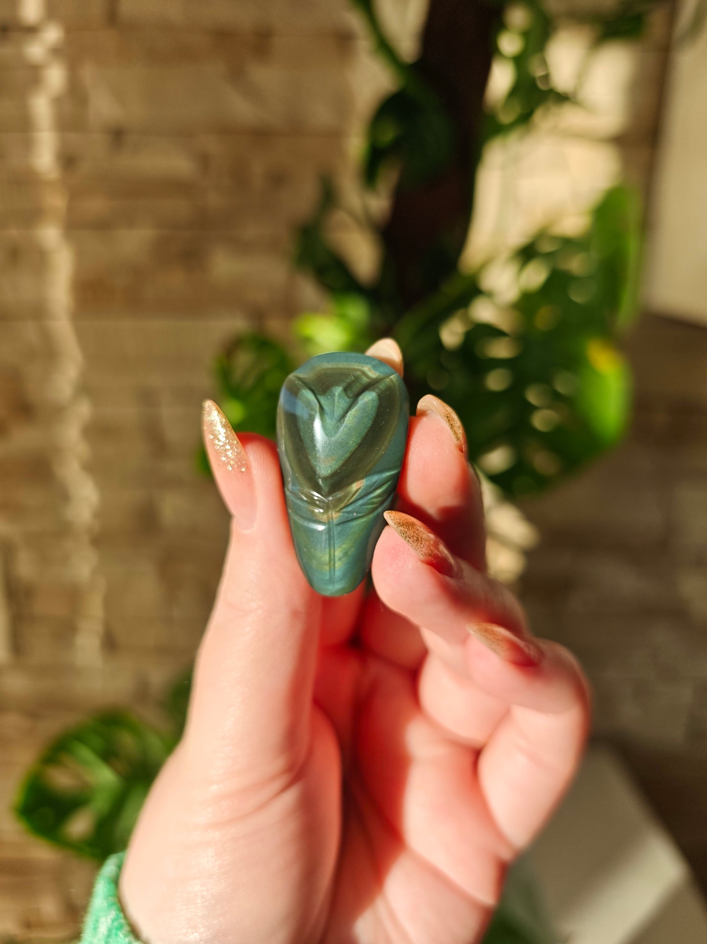 Regenbogen Obsidian Blume 36z