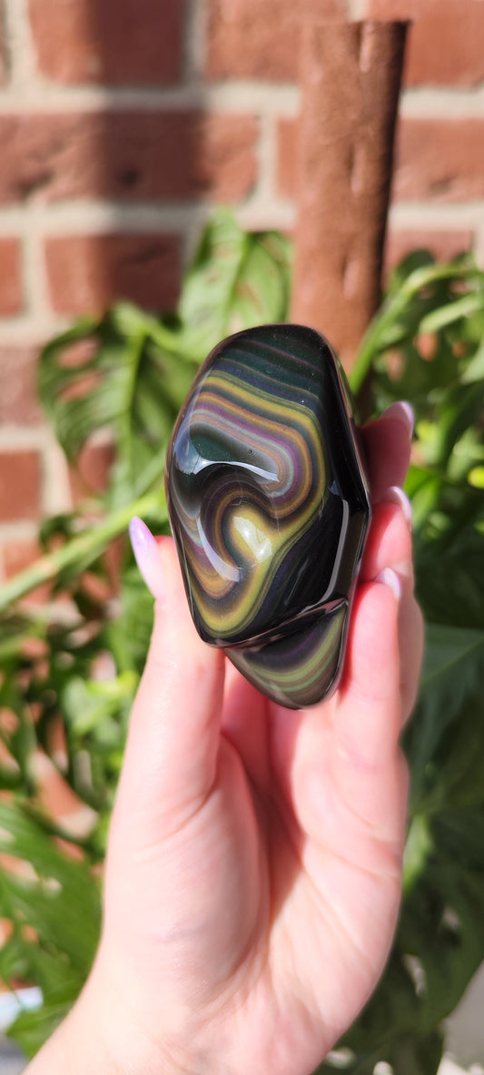 Regenbogen Obsidian Freiform 148F