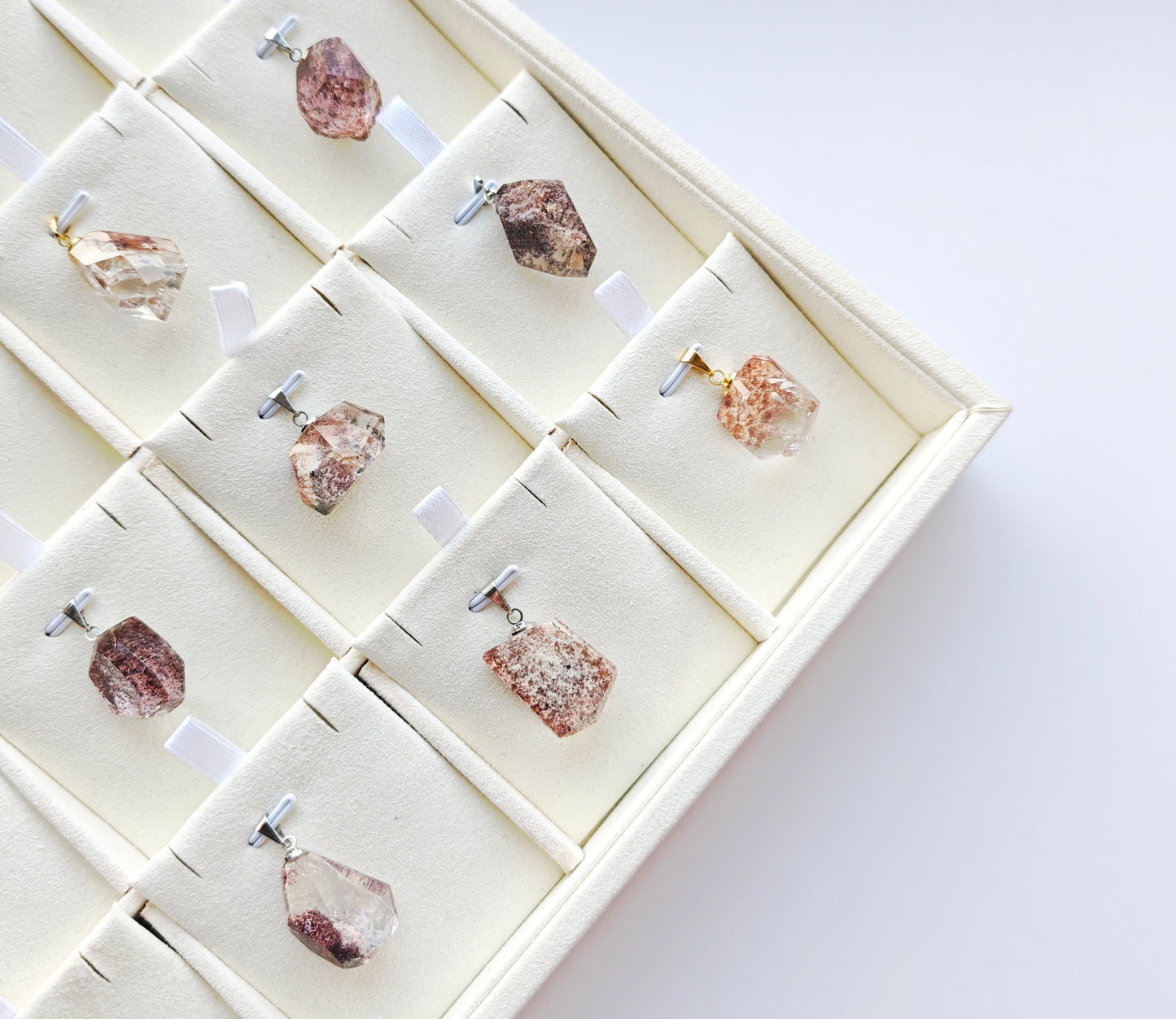 Gartenquarz Freiform Anhänger