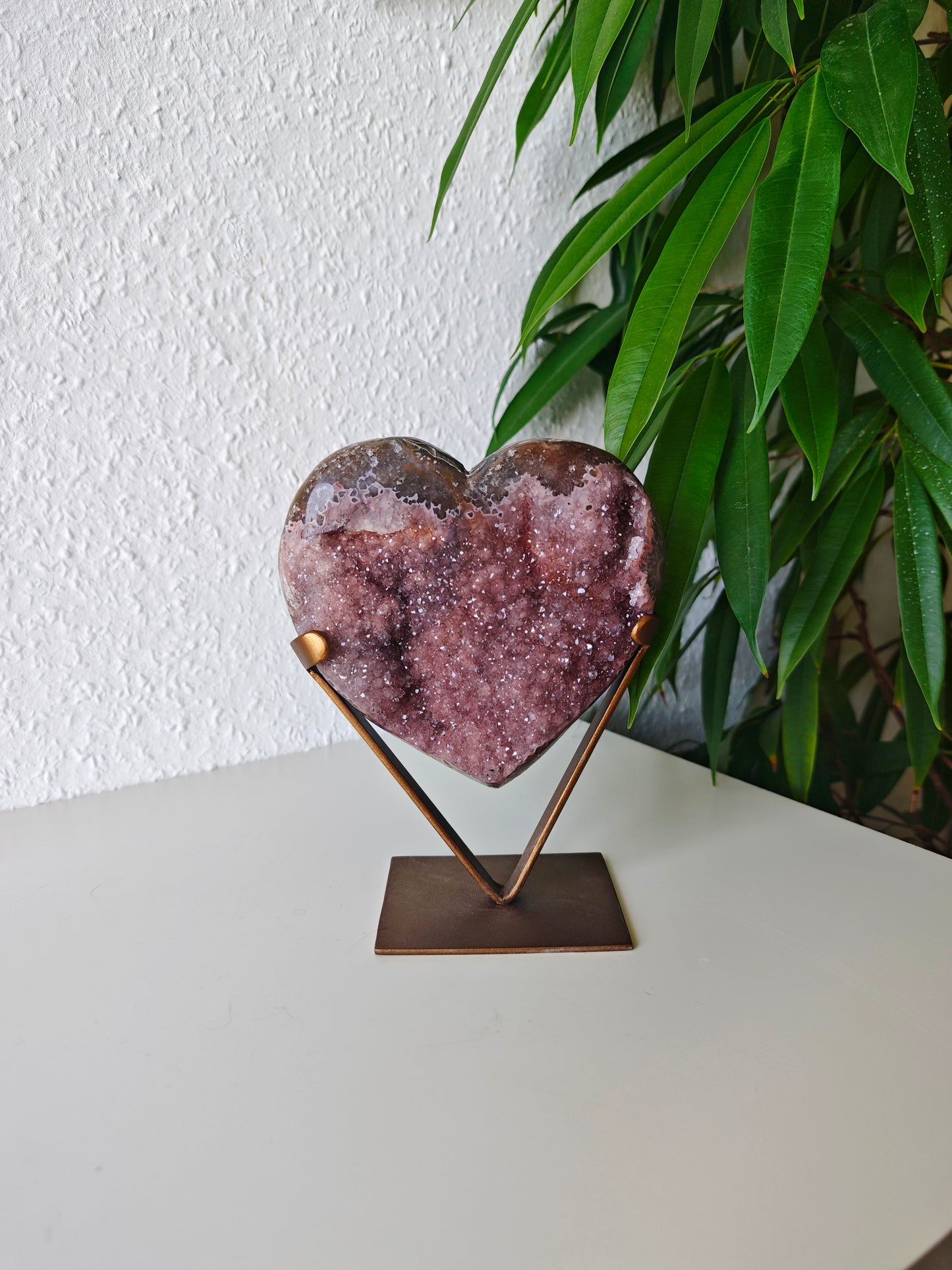 Rainbow Sugar Amethyst Herz 207H