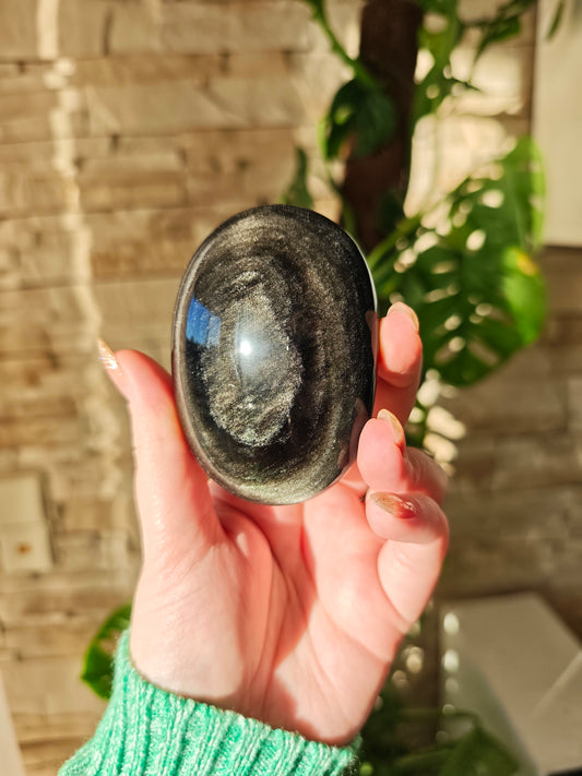 Goldsheen Obsidian Handstein 54Sv