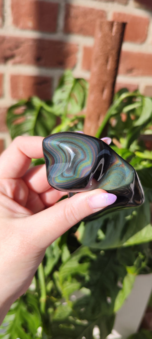 Regenbogen Obsidian Freiform 151F