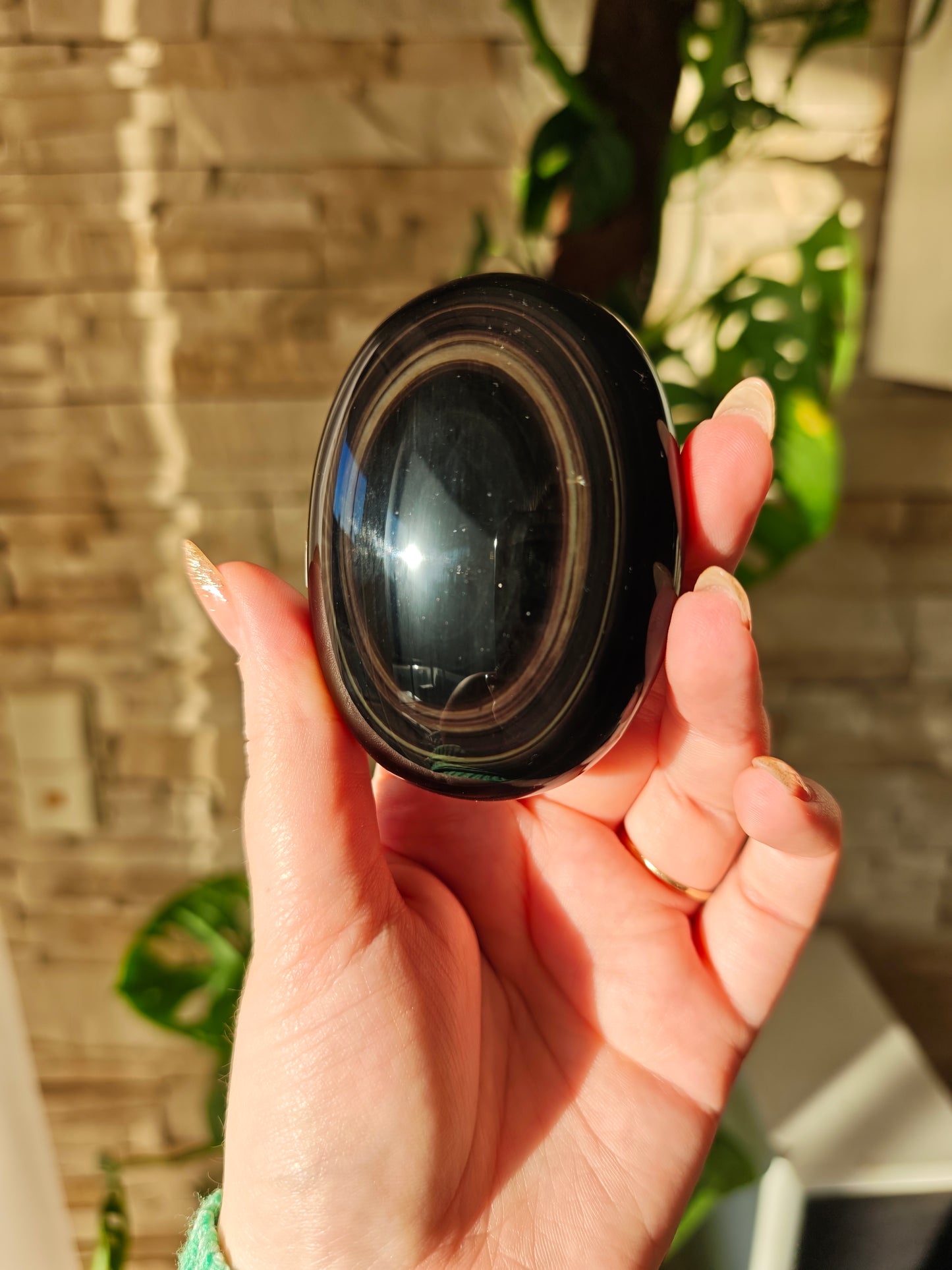 Regenbogen Obsidian Handstein 36RB