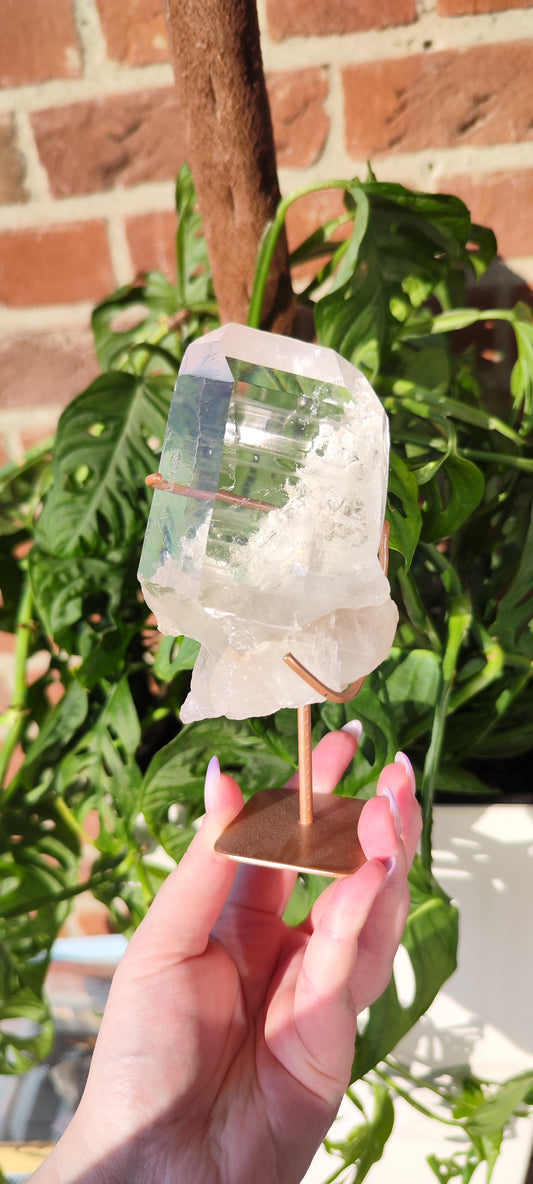 Diamantina Lemurian Schneegartenquarz