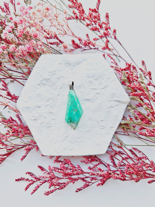 Chrysopras Anhänger 65C