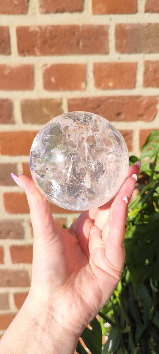 Bergkristall Lemurian Kugel 406BK