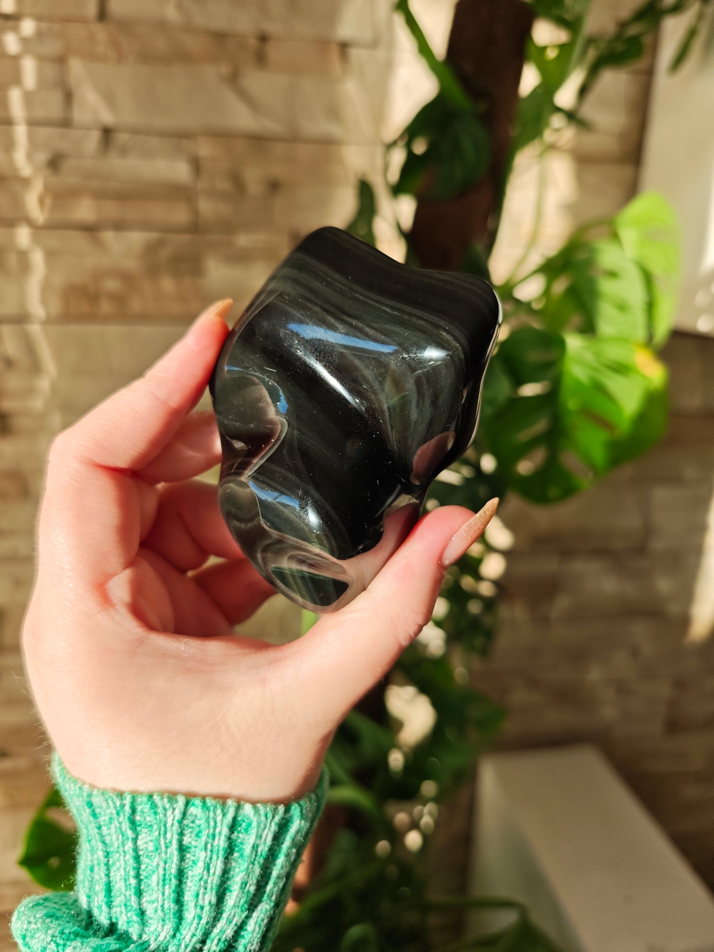 Regenbogen Obsidian Freiform 130F