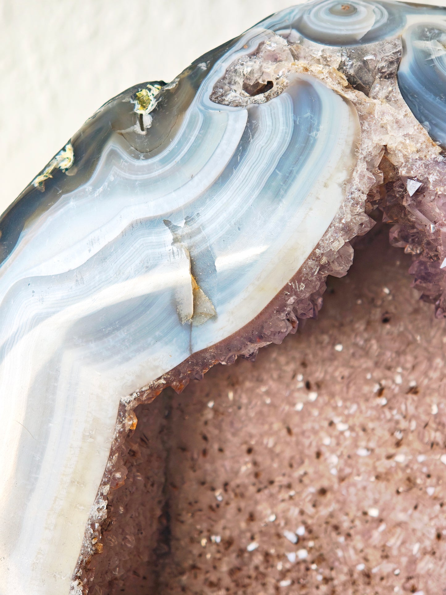 Achat Geode x Amethyst