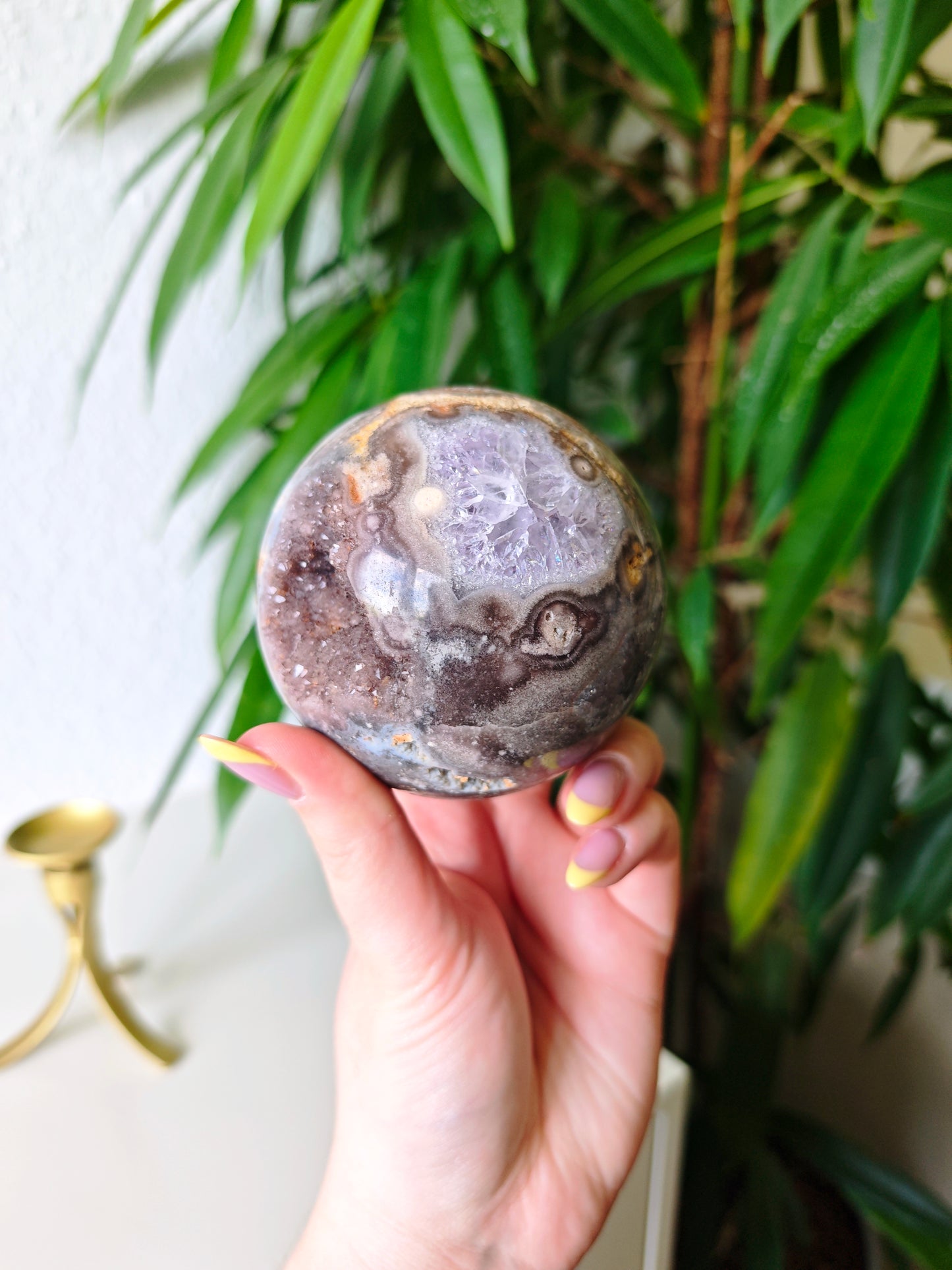 Pinker Amethyst x Amethyst Kugel 180