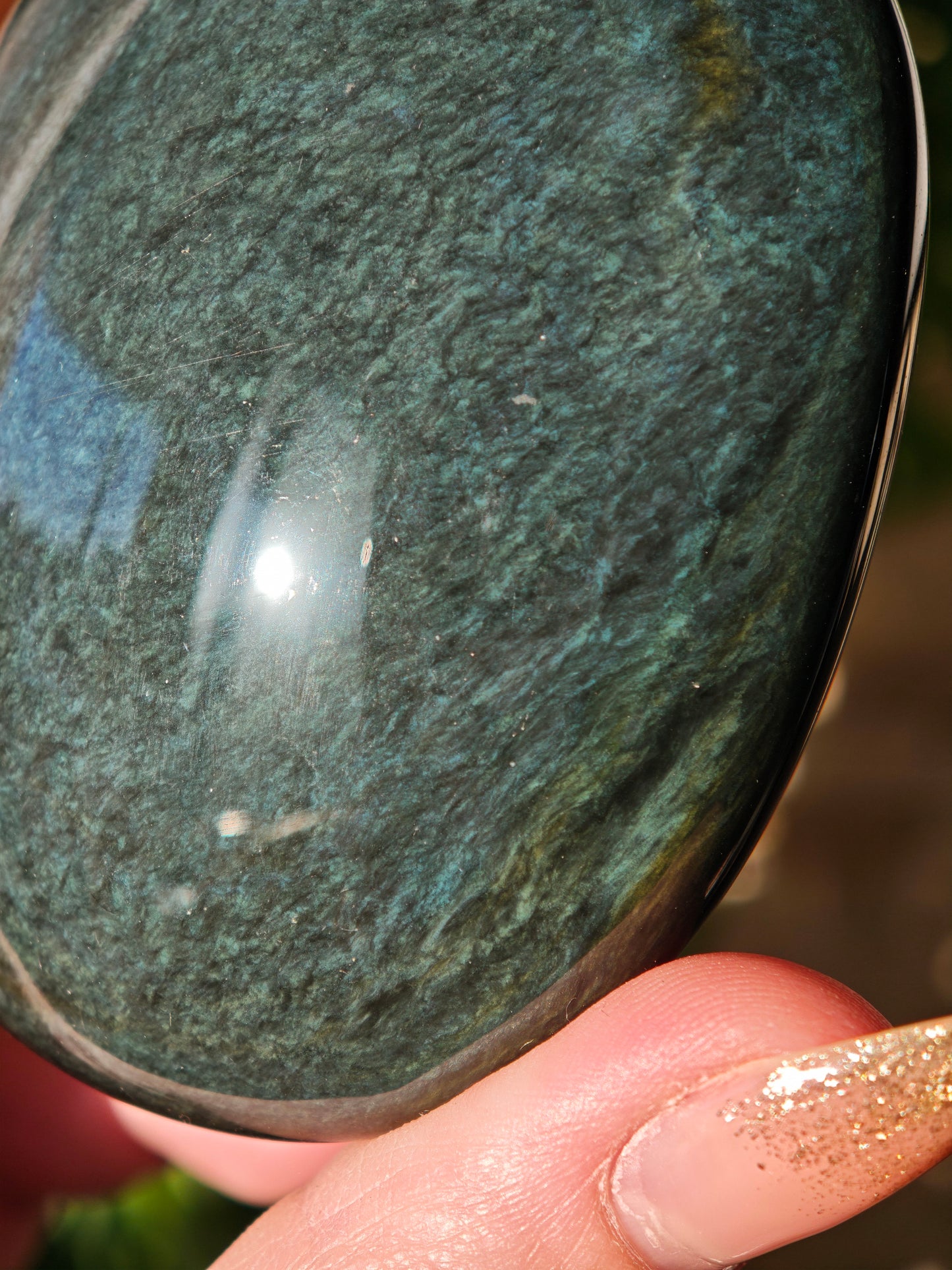 Regenbogen Obsidian Handstein 42P