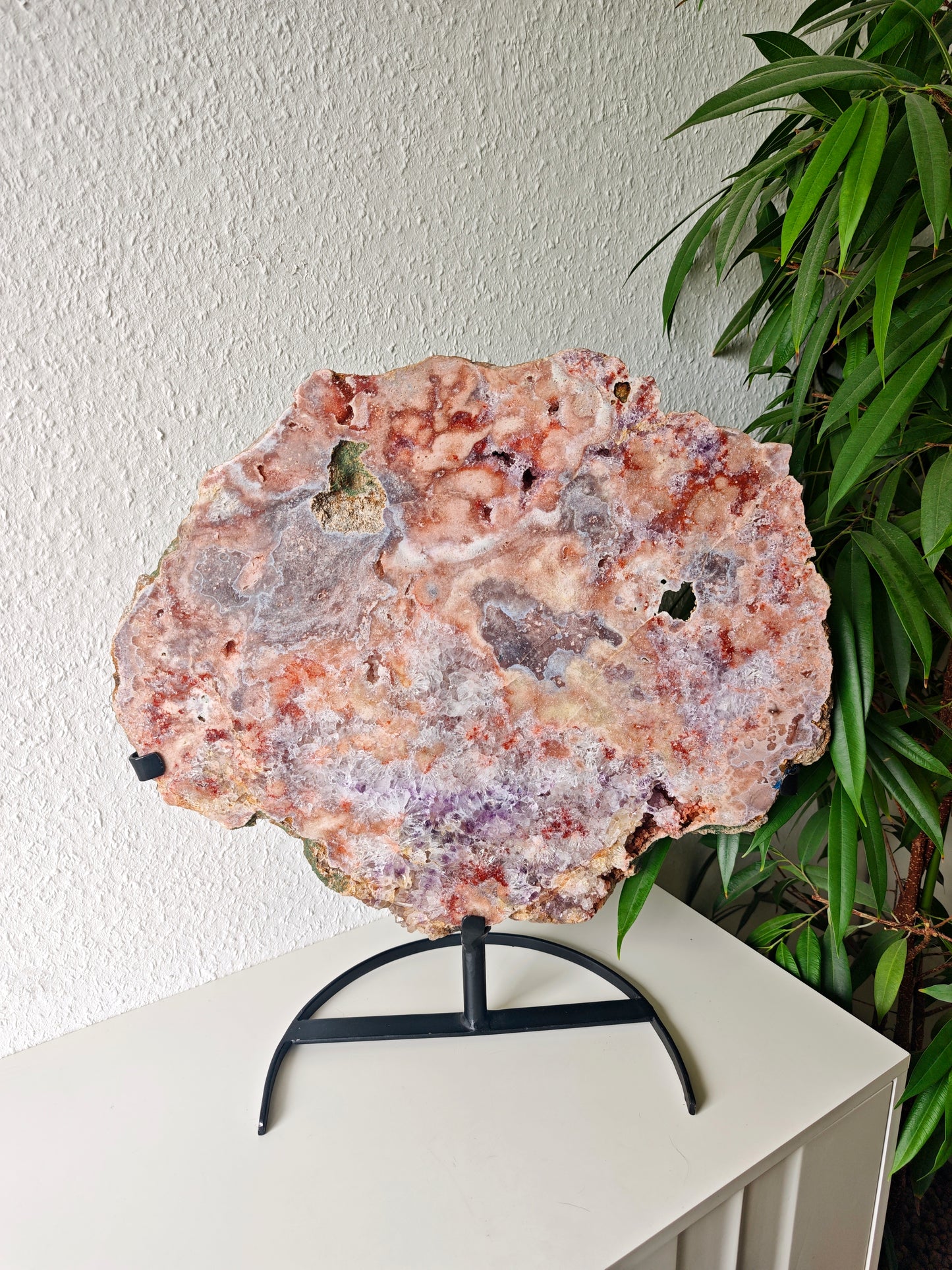 14,7 kg Pinke Amethyst Scheibe