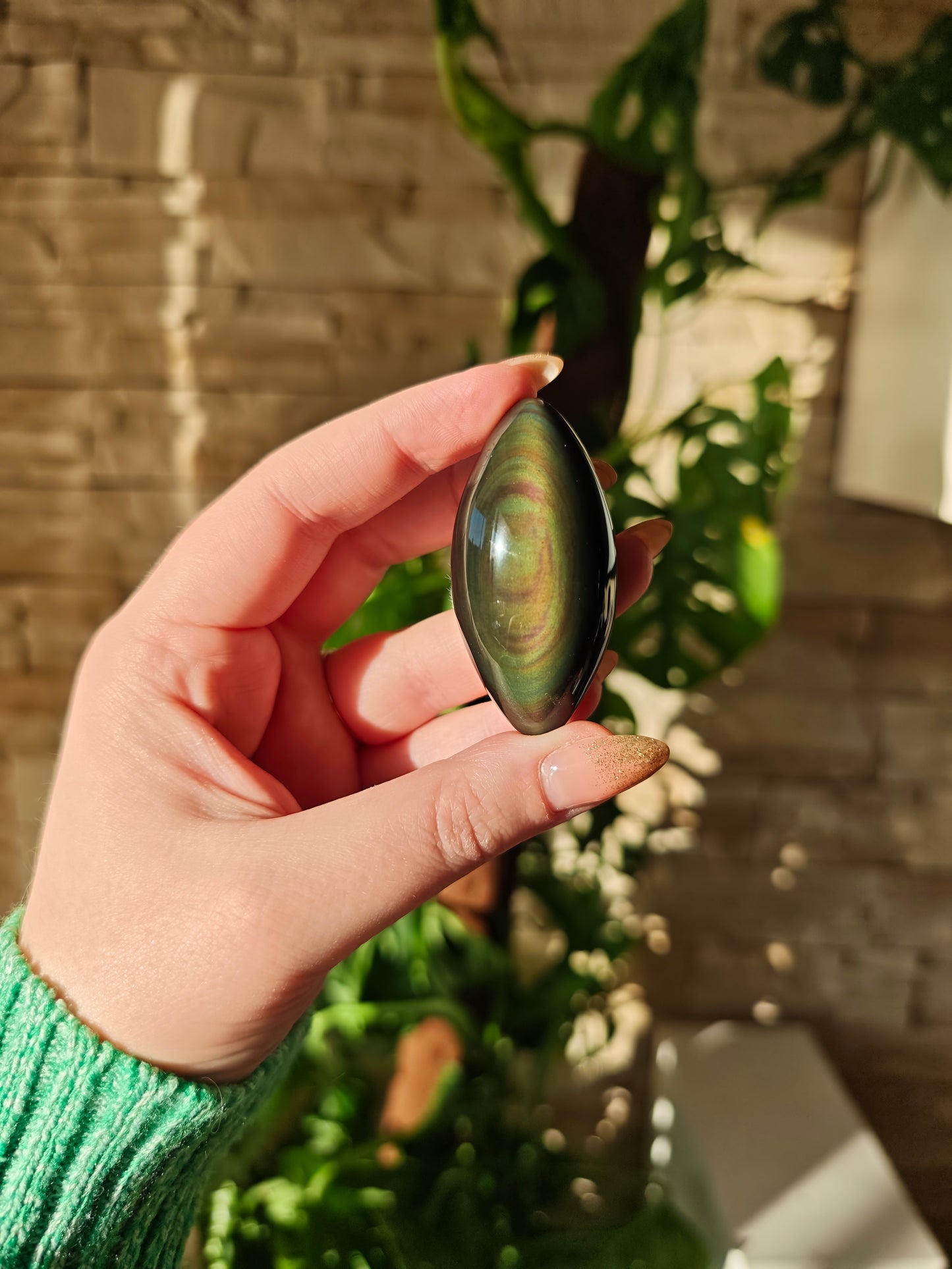 Regenbogen Obsidian Shiva A