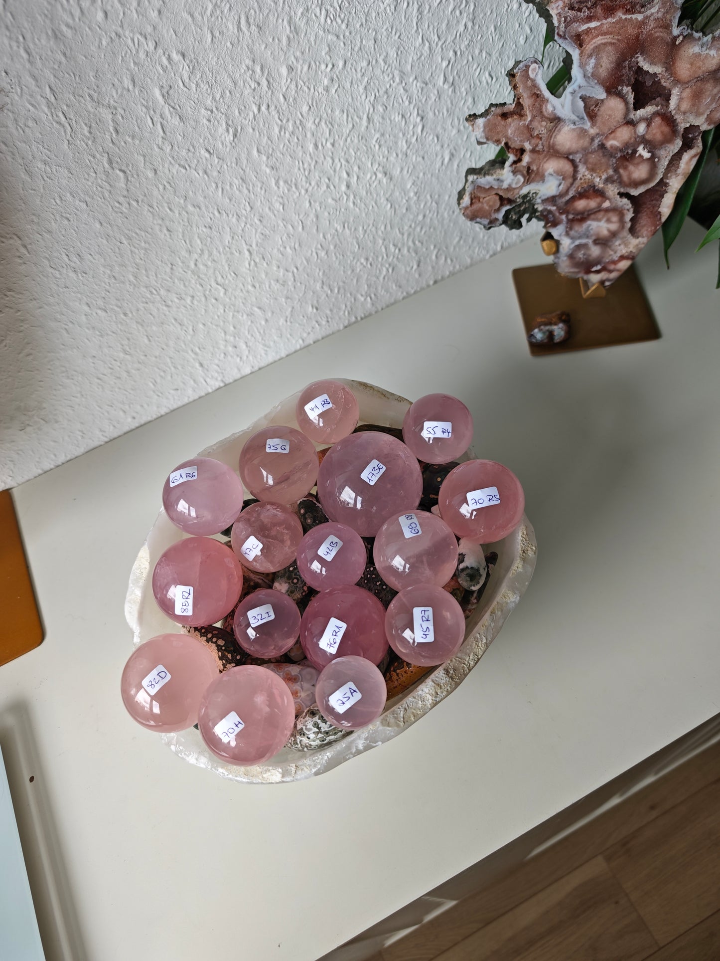 HQ Sternen Rosenquarz Kugeln