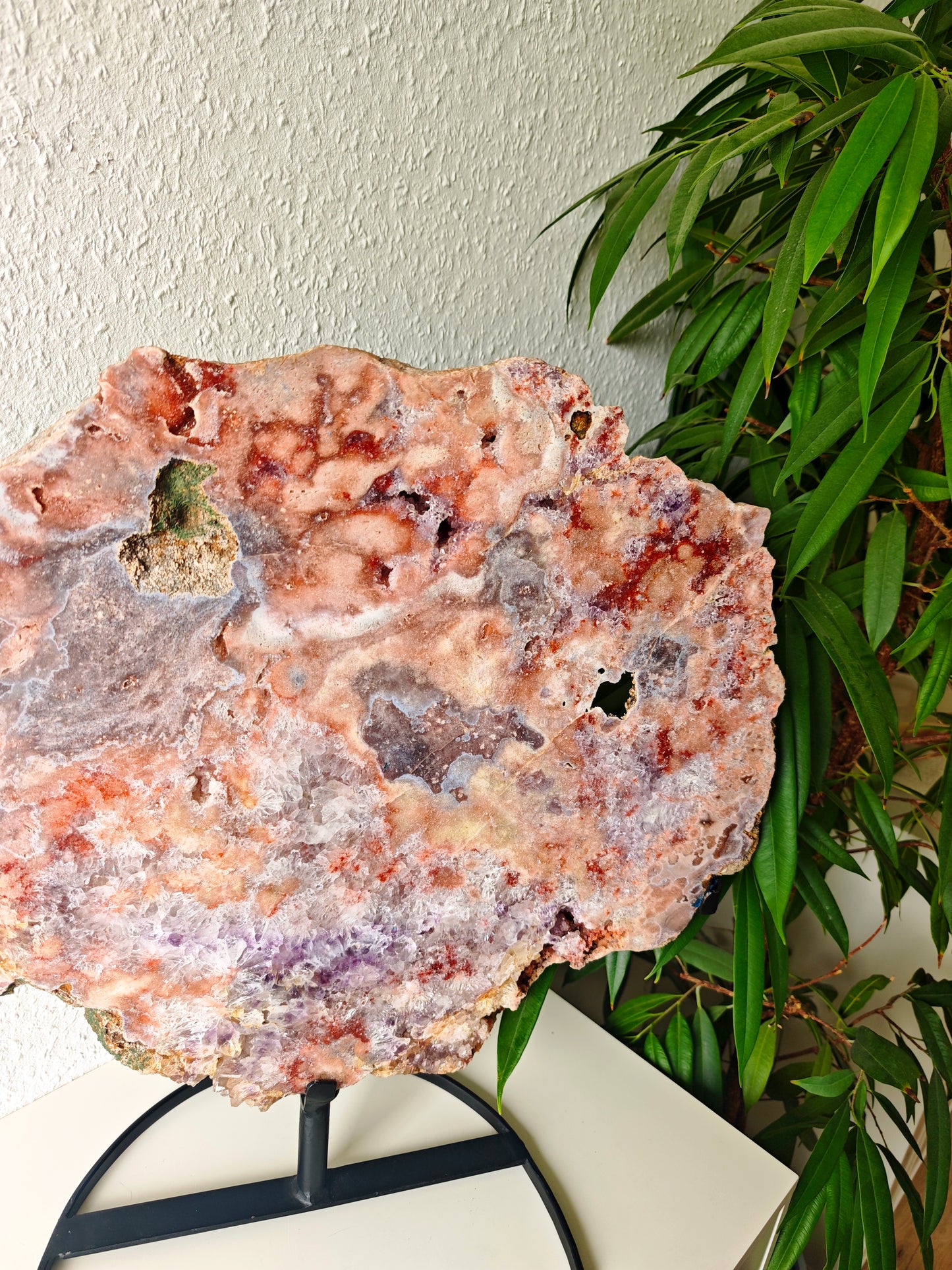 14,7 kg Pinke Amethyst Scheibe