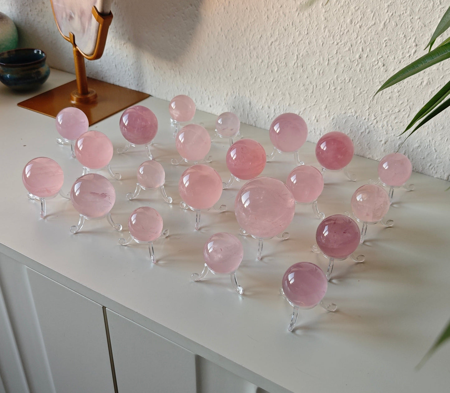 HQ Sternen Rosenquarz Kugeln