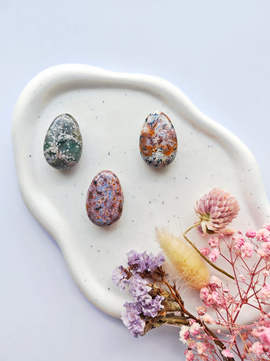 Ozean Jaspis Trommelsteinanhänger