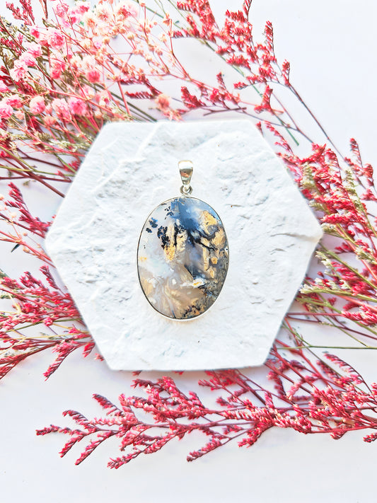 Indonesischer fossilisiertes Holz Anhänger 99AS