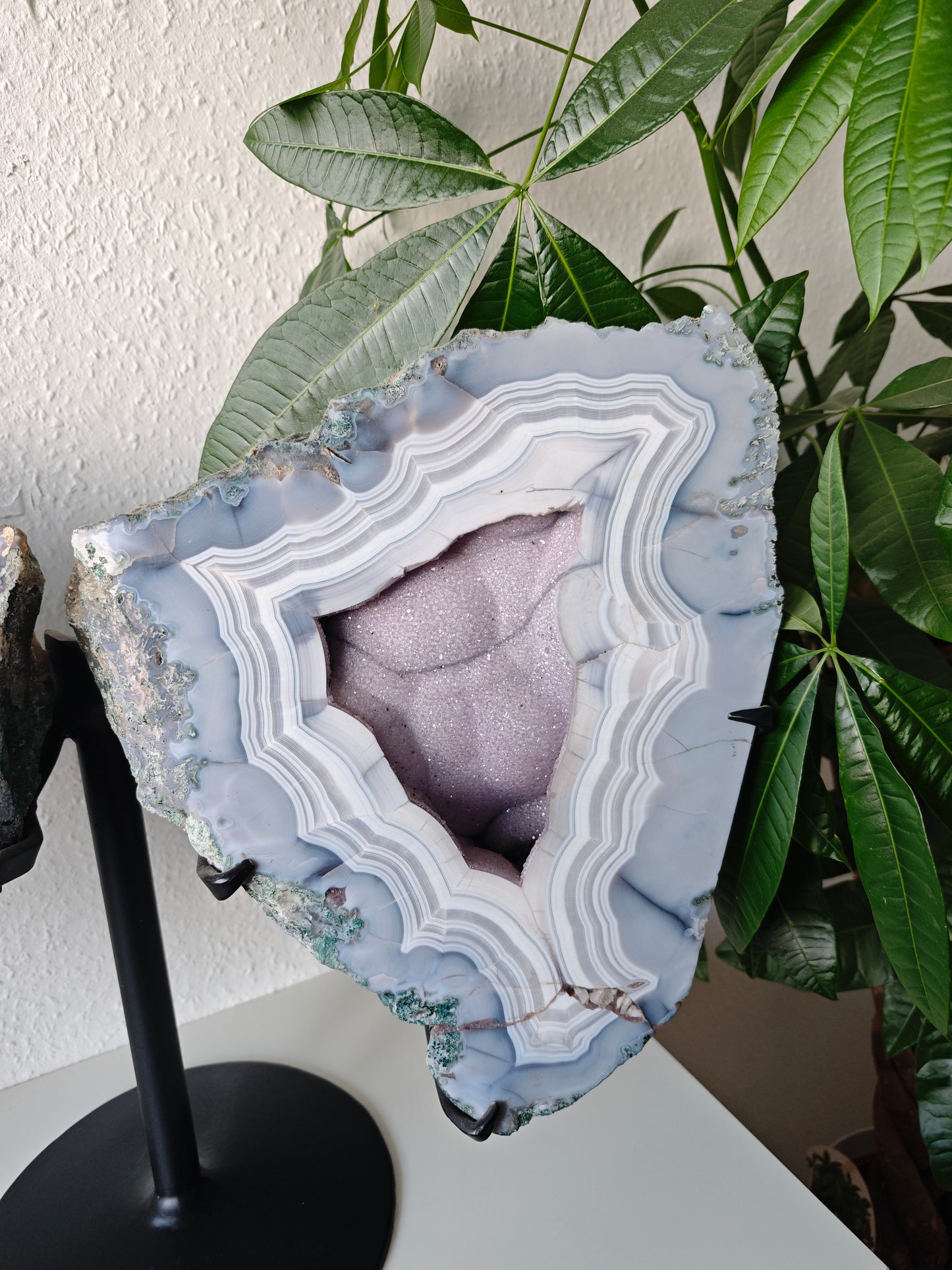 Statement Achat/Amethyst Flügel