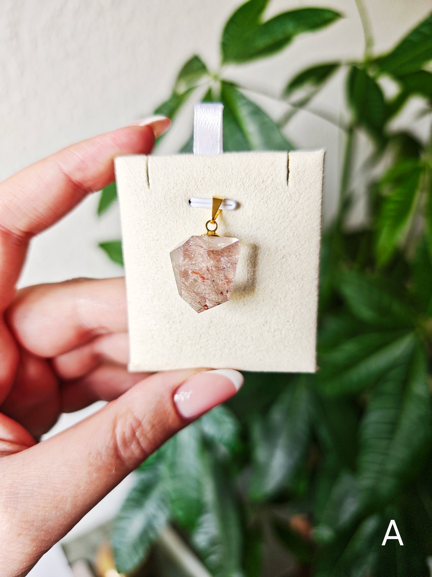 Rutilquarz Freiform Anhänger