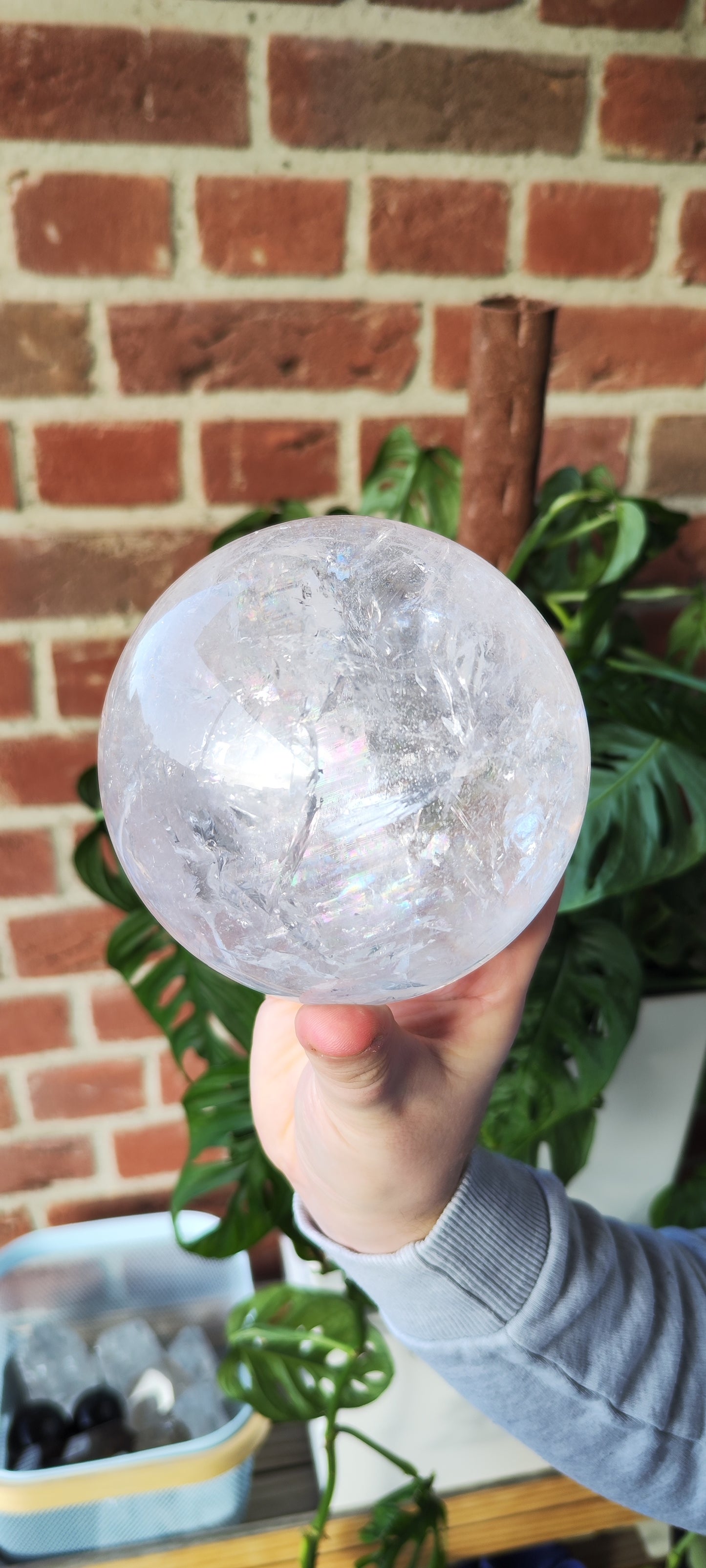 Bergkristall Lemurian Kugel 1111BK