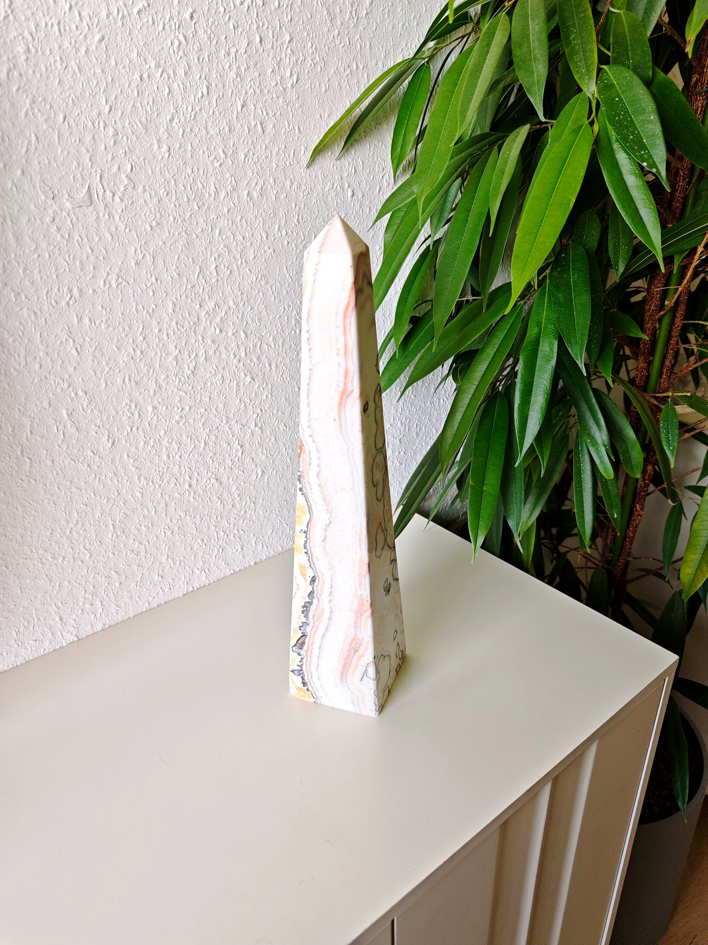 Dendritischer Orangen Calcit
