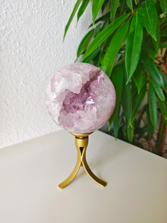 Pinker Amethyst x Amethyst Kugel 222
