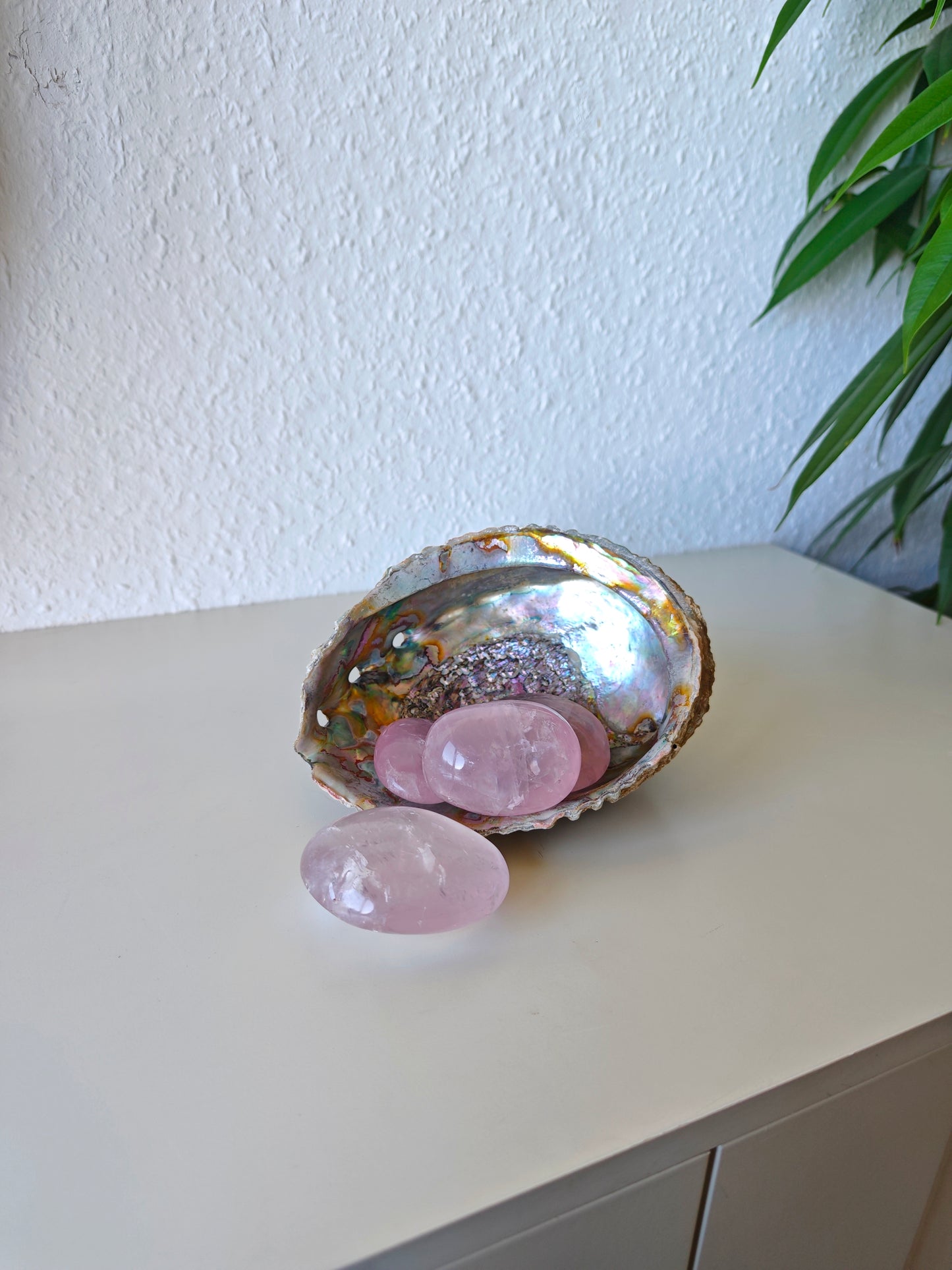 Rosenquarz Handsteine