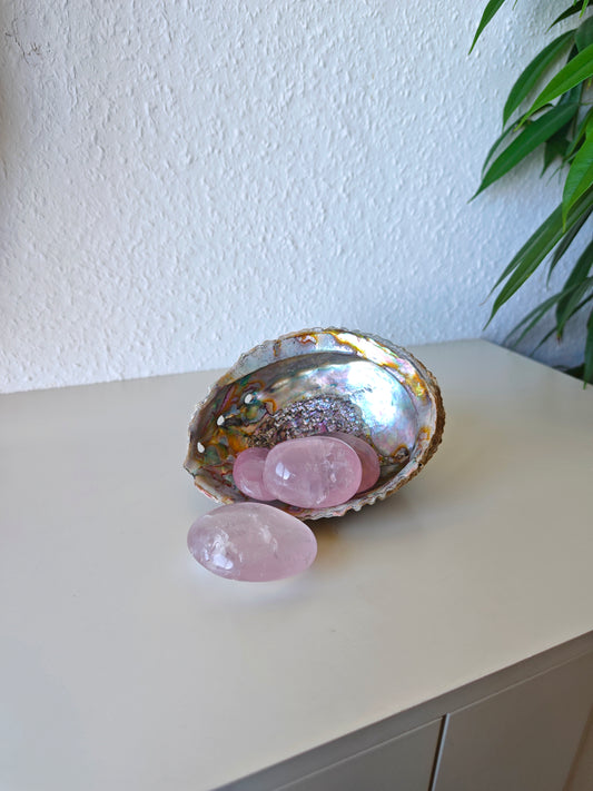 Rosenquarz Handsteine