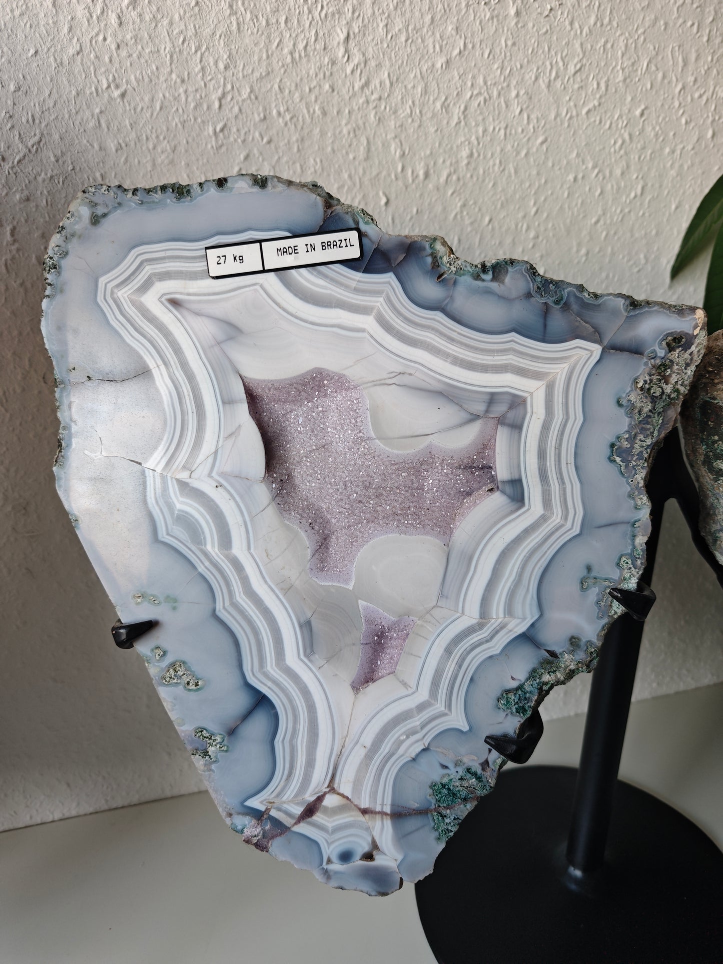 Statement Achat/Amethyst Flügel