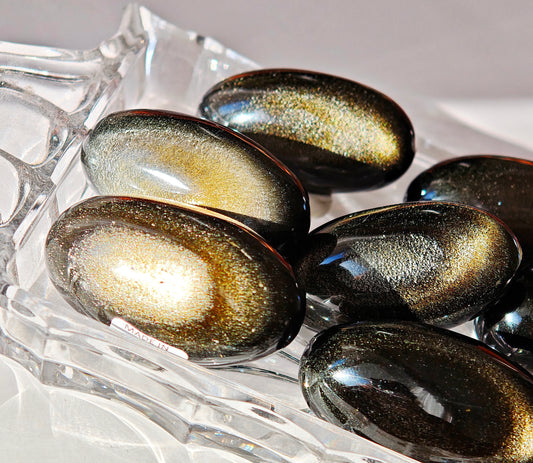 Goldsheen Obsidian Shiva