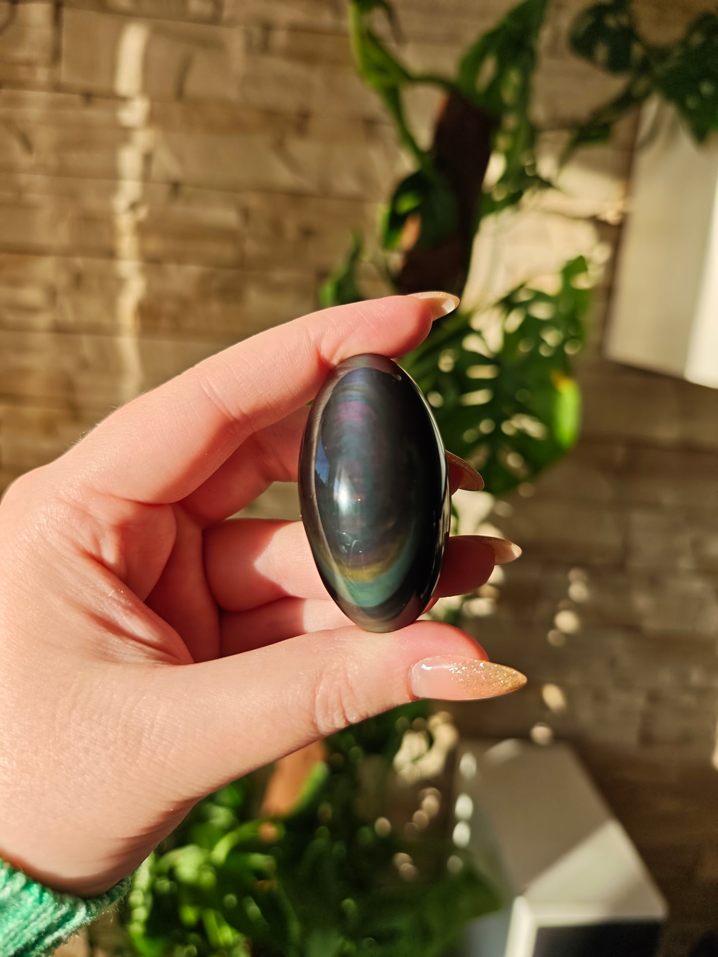 Regenbogen Obsidian Shiva B