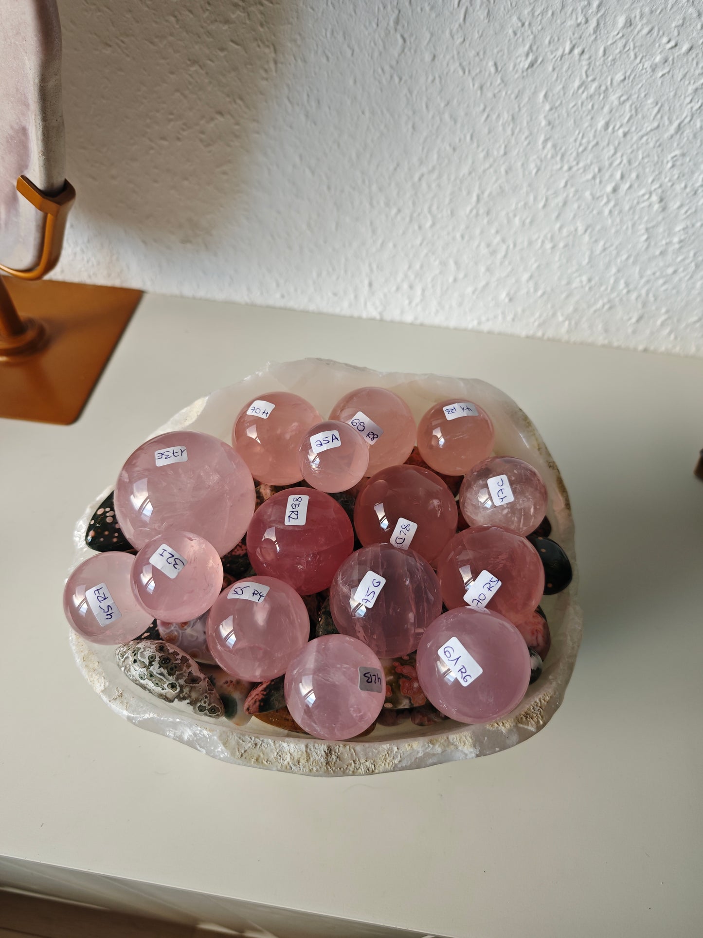 HQ Sternen Rosenquarz Kugeln