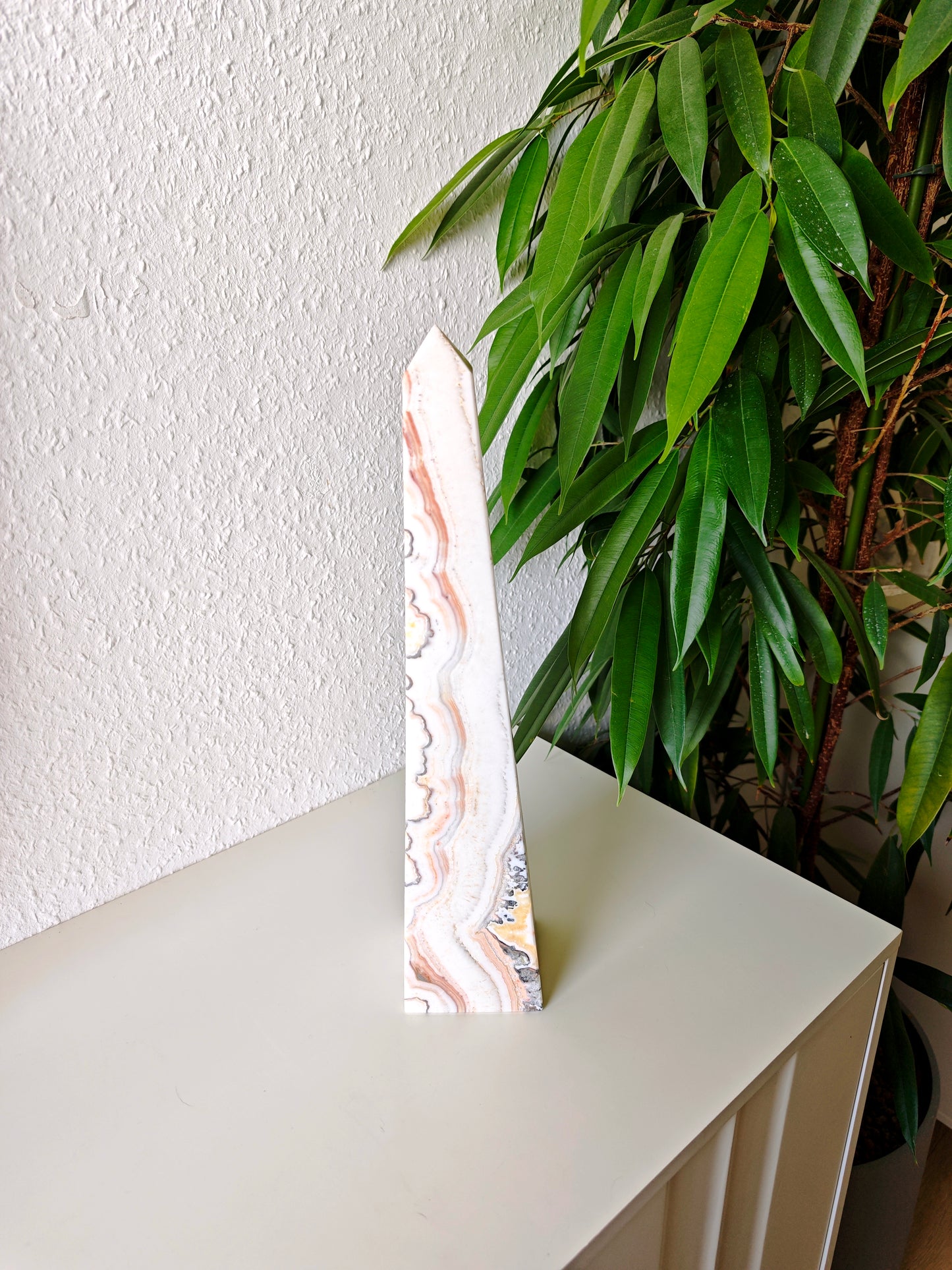 Dendritischer Orangen Calcit