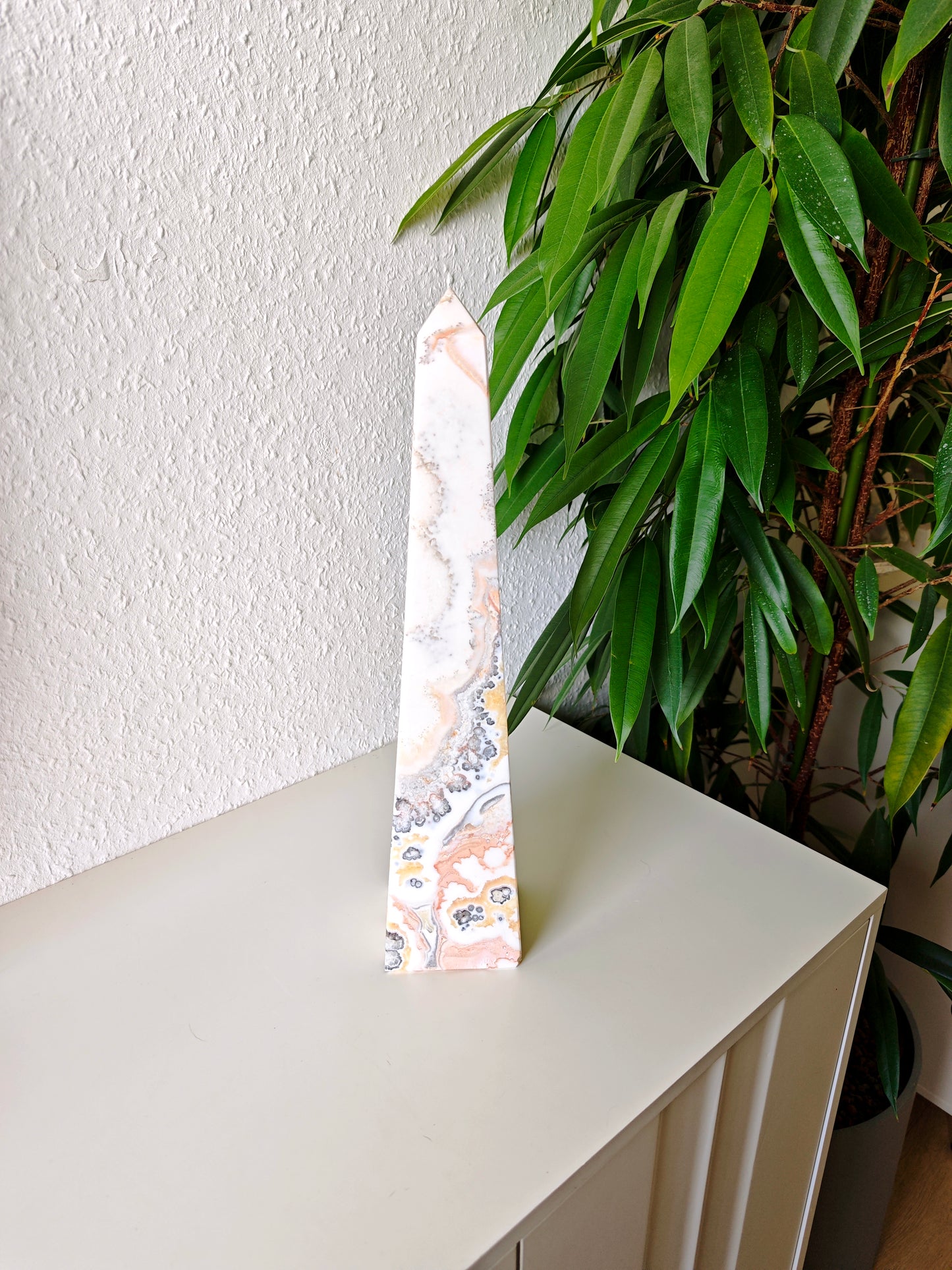 Dendritischer Orangen Calcit